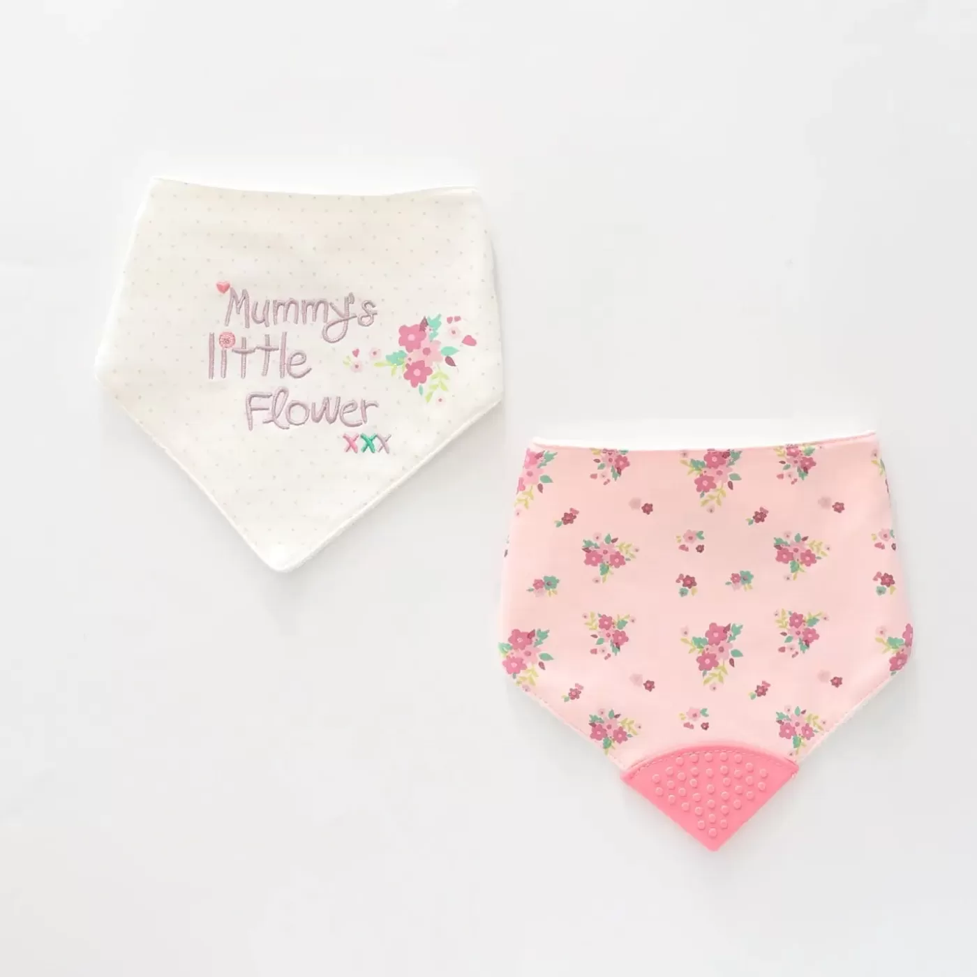 Ollies Place Little Flower 2pc Bandana Bib Set< All Accessories | Accessories