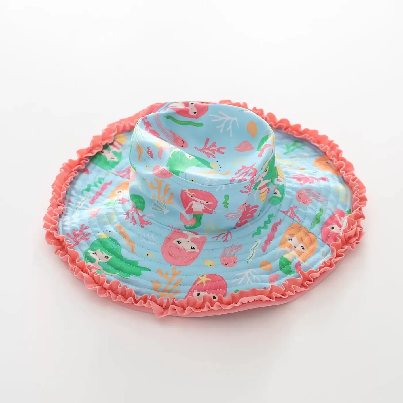 Ollies Place Miss Mermaid Girls Bucket Hat< Swimwear