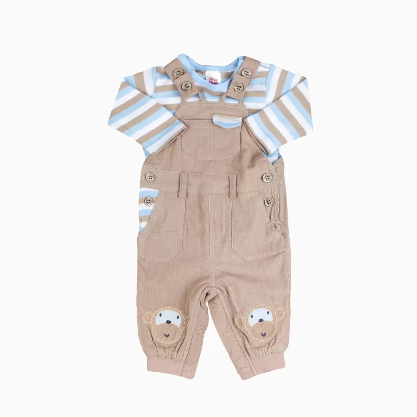 Ollies Place Monkey Corduroy Set<BOY Jackets & Outerwear | 3-6M