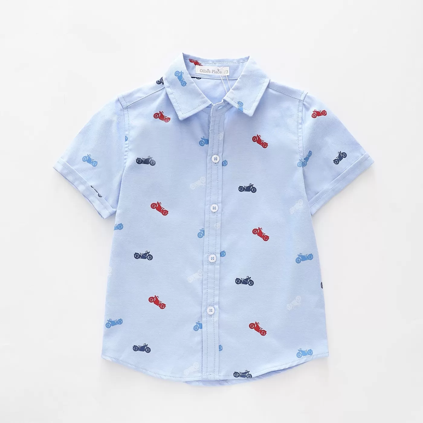 Ollies Place Motorbike Collared Shirt<BOY 1 Year | 2 Year