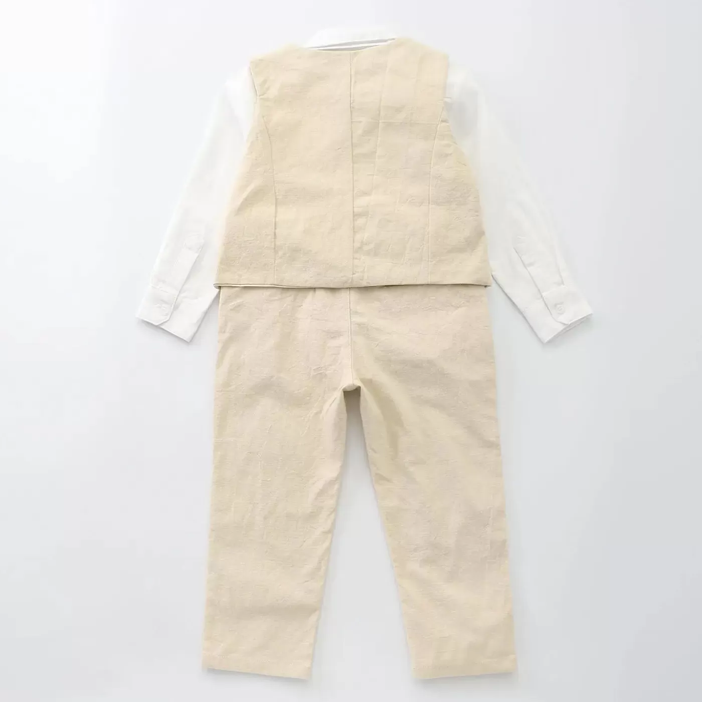 Ollies Place MSIB4172 Toddler Boy Beach Linen 3 Piece Suit<BOY Jackets & Outerwear | 1 Year