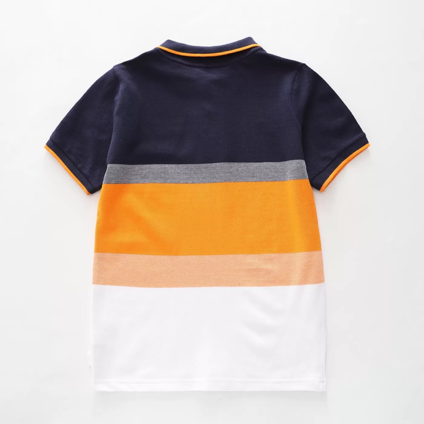 Ollies Place Navy & Orange Polo Shirt<BOY T-Shirts, Tops & Polos | 6 Year