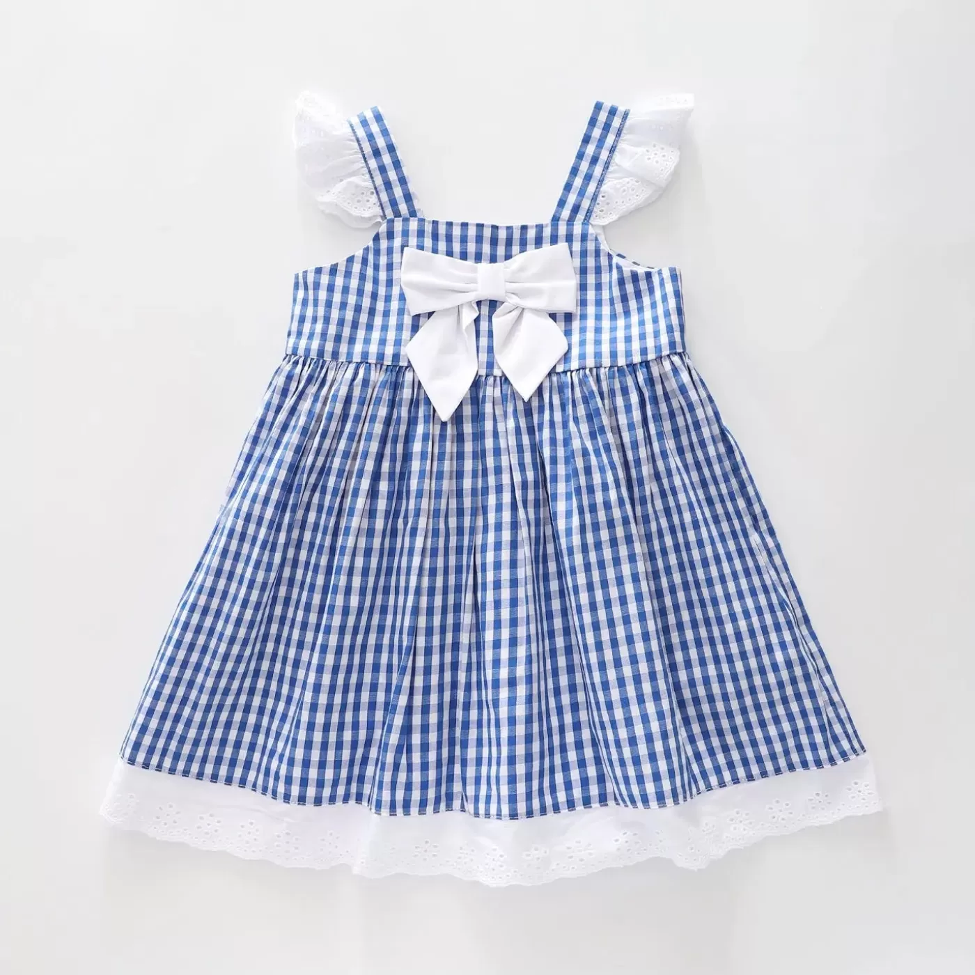 Ollies Place Navy Checked Dress< Dresses