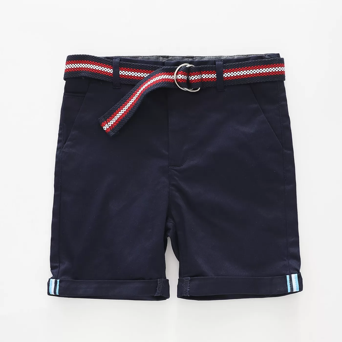 Ollies Place Navy Shorts and Belt<BOY Shorts