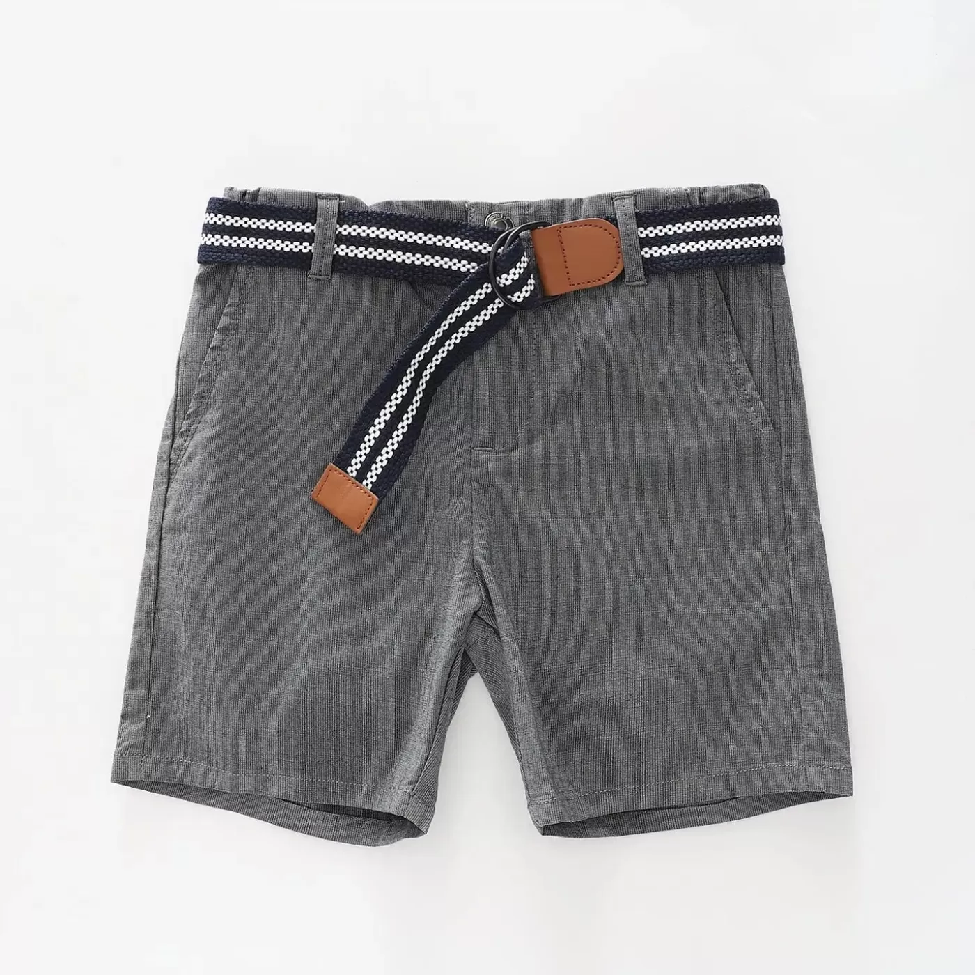 Ollies Place Navy White Melange Shorts<BOY Shorts