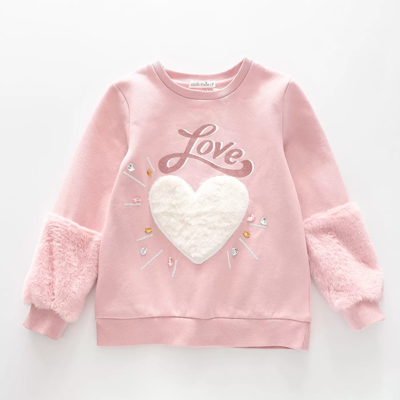 Ollies Place Older Girls????? Pink Long-Sleeve Winter Top< Sweaters & Hoodies | 6 Year