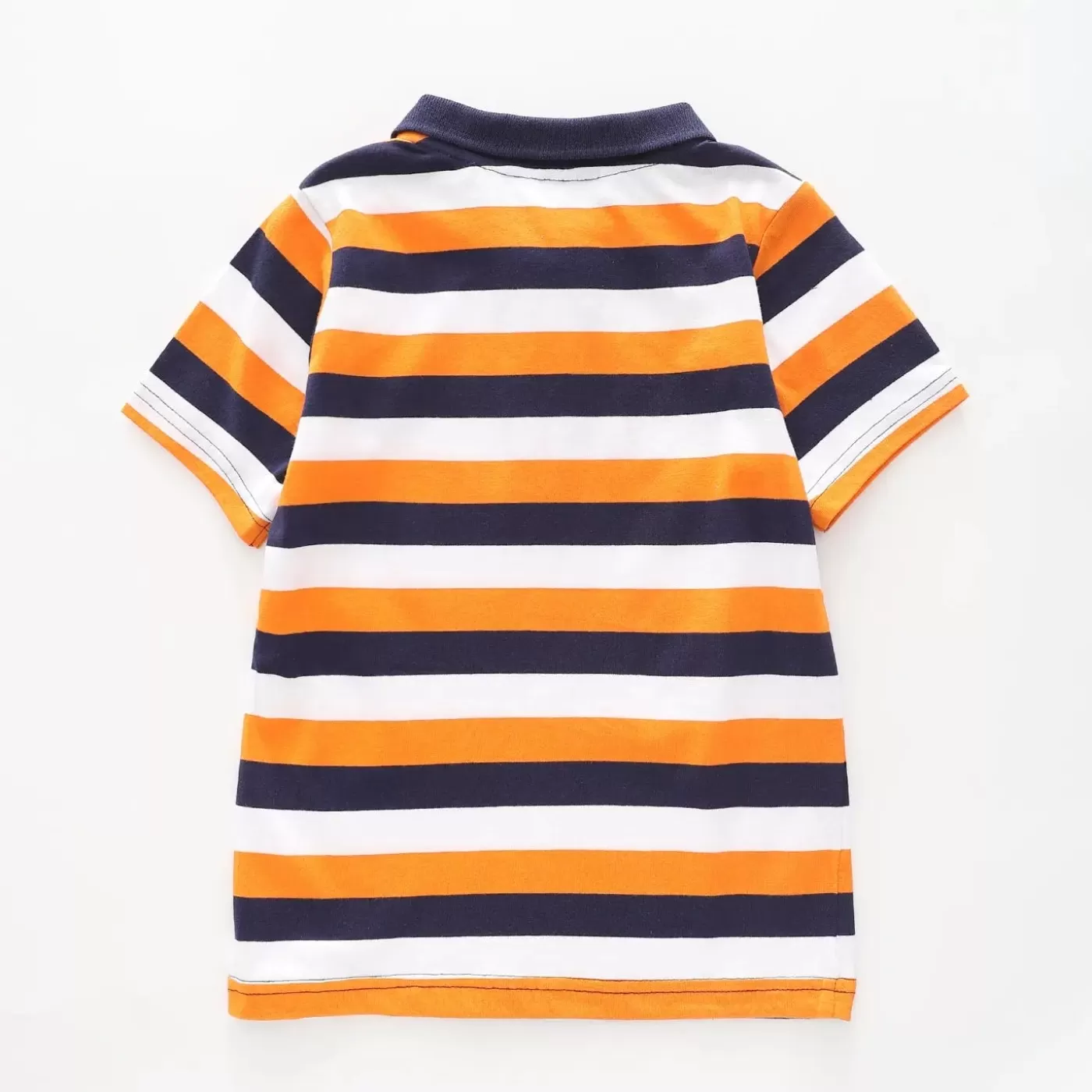 Ollies Place Orange Striped Polo Shirt<BOY 1 Year | 2 Year