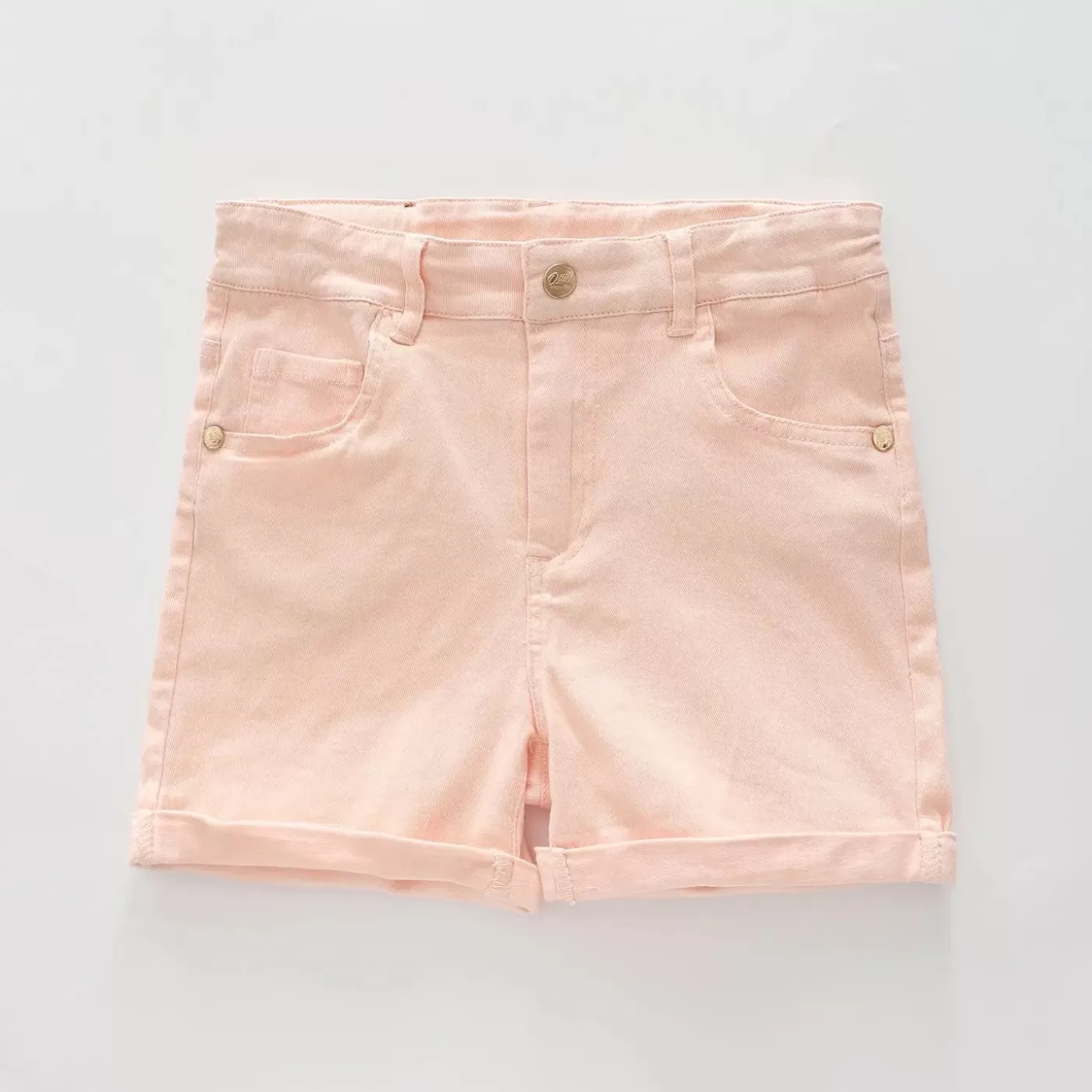 Ollies Place Pastel Peach Denim Shorts< Shorts & Skirts | 10 Year