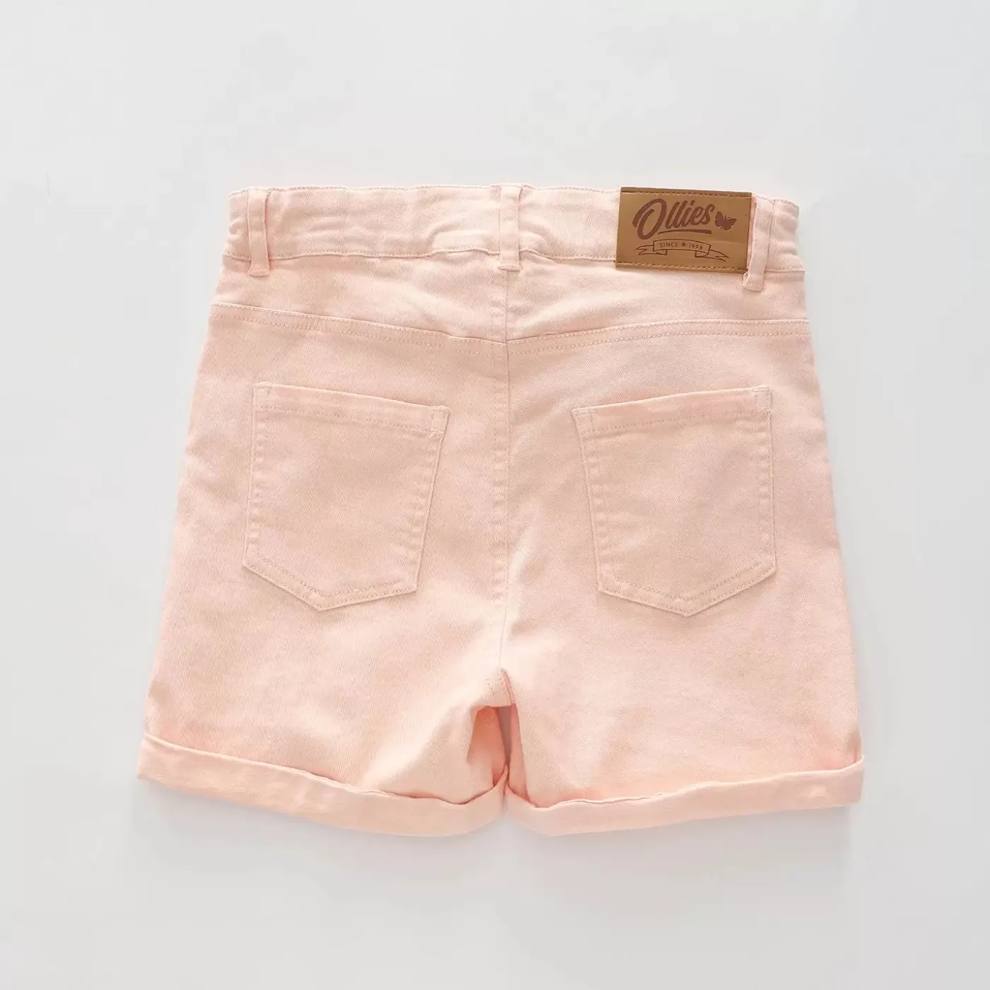 Ollies Place Pastel Peach Denim Shorts< Shorts & Skirts | 10 Year