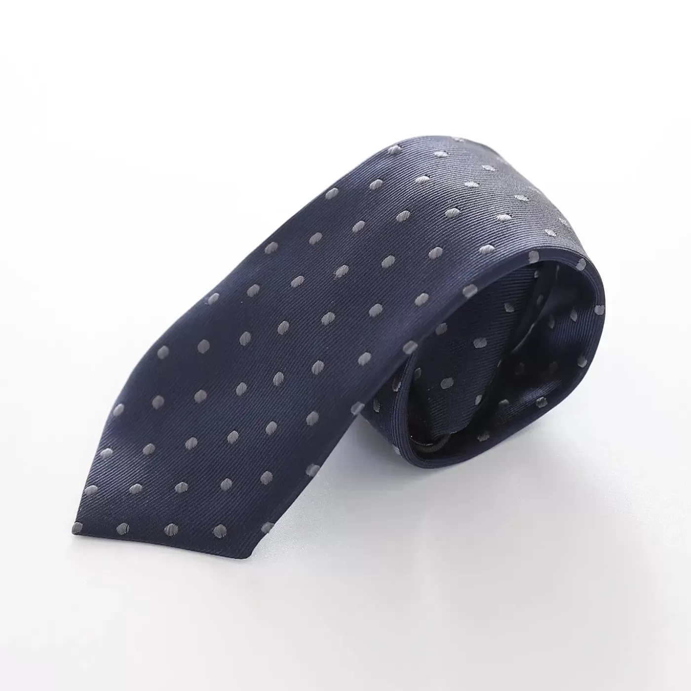 Ollies Place Patterned Necktie - Blue and Silver< Bows, Ties & Suspenders