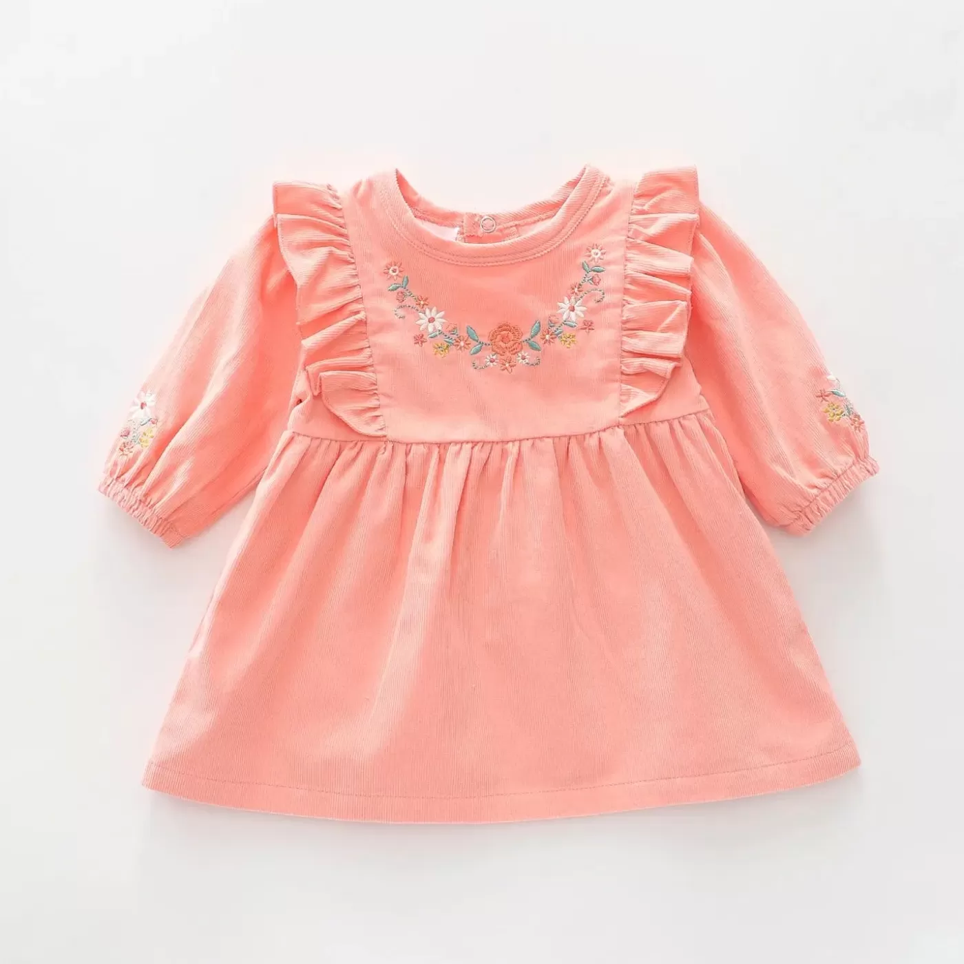 Ollies Place Peach Rose, Baby Girls Long Sleeve Top< Dresses