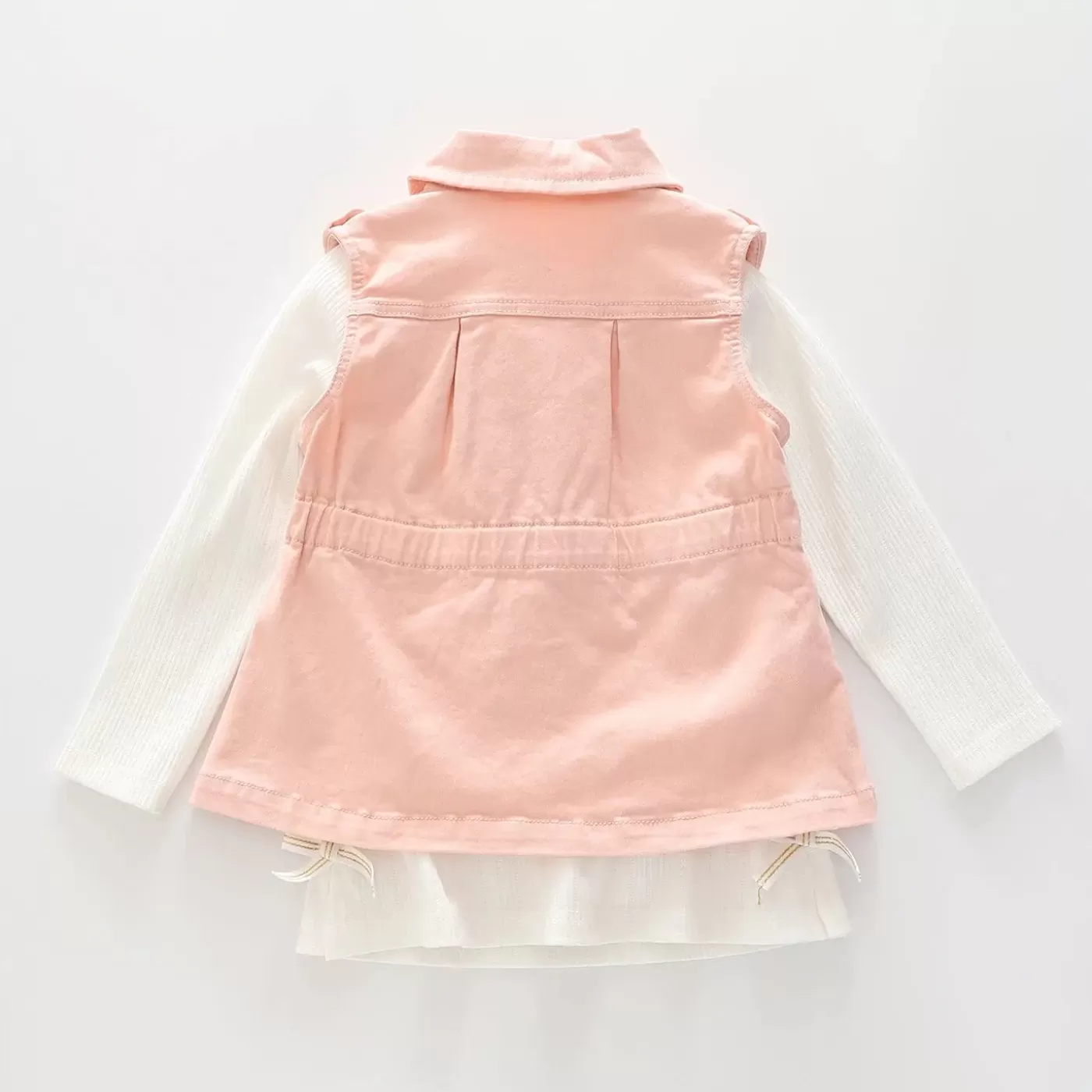 Ollies Place Peach Woven Vest Set< T-Shirts & Tops