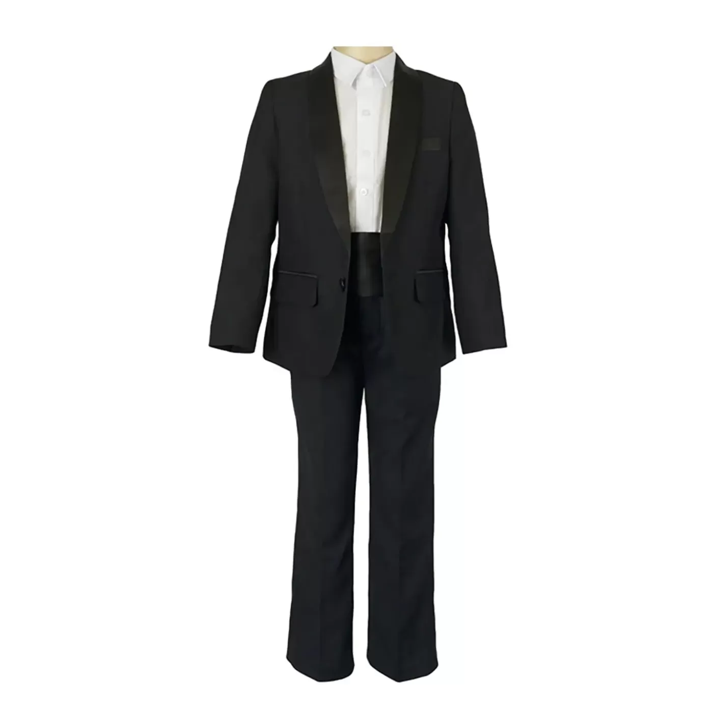 Ollies Place 4 Piece Black Tuxedo Suit Set (8 to 13 yrs)<BOY Suits | Suits