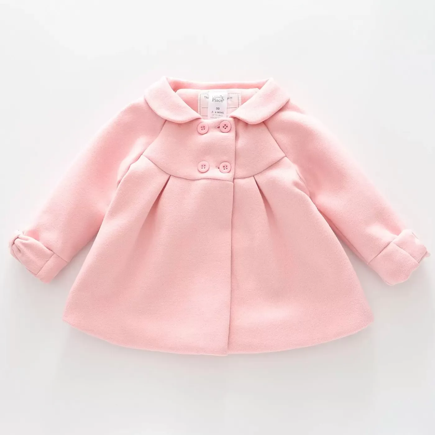 Ollies Place Pink Bow Swing Coat - Toddler Girl< Jackets & Outerwear | 3-6M