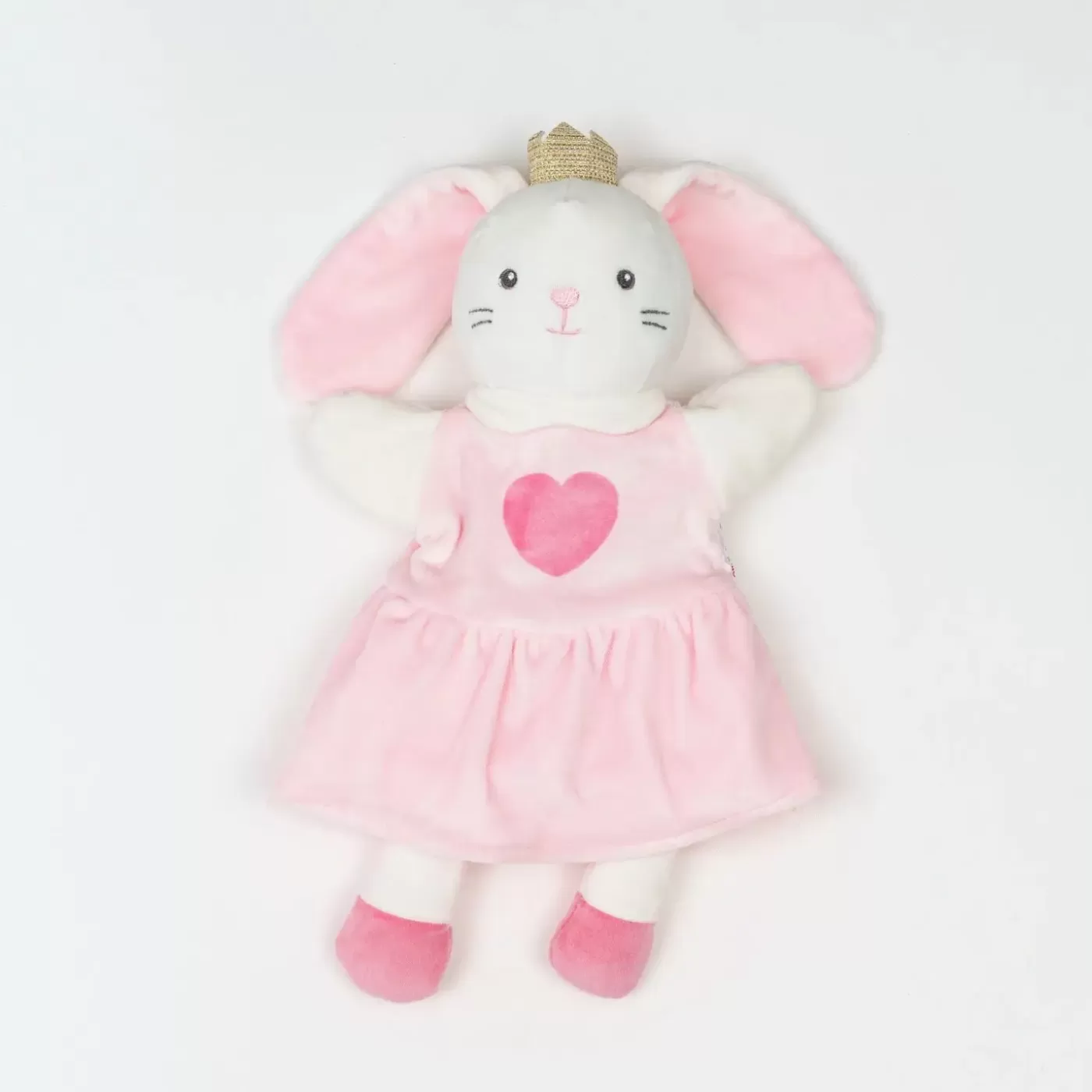 Ollies Place Pink Bunny Puppet Toy< All Accessories