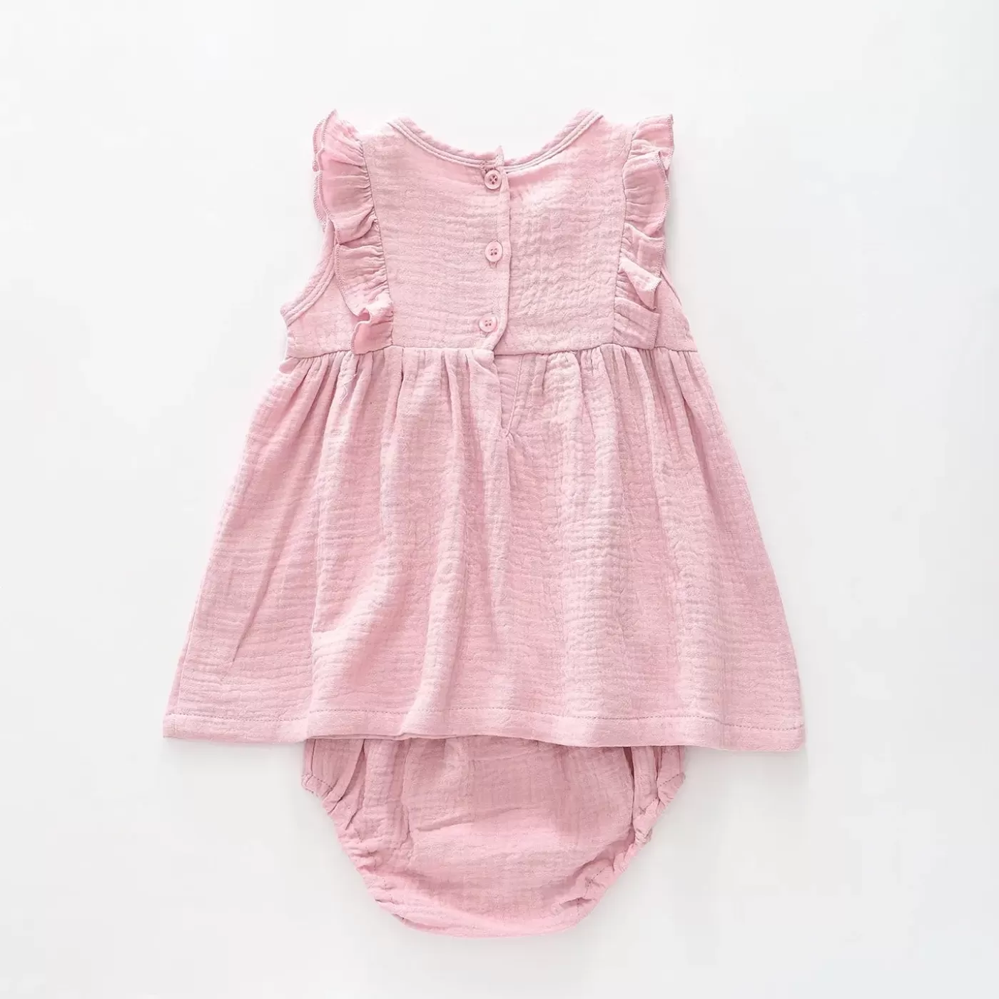 Ollies Place Pink Cheesecloth Dress Set< Jackets & Outerwear