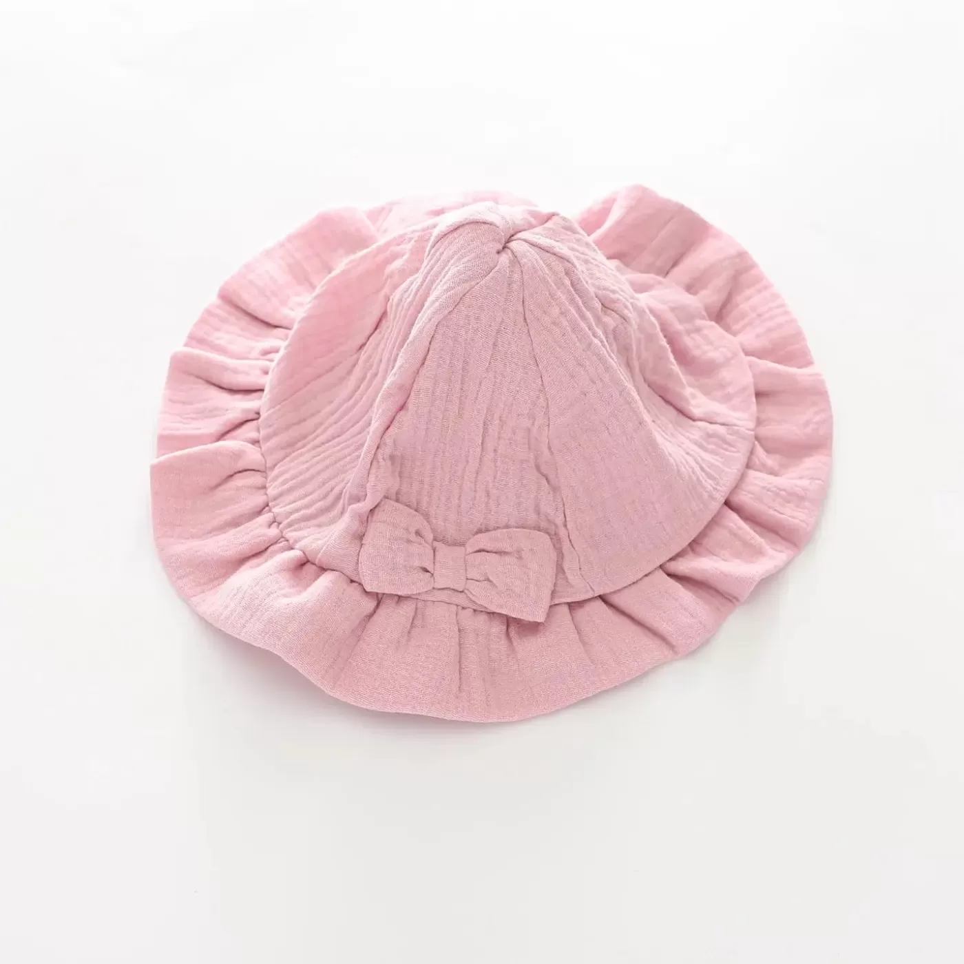 Ollies Place Pink Cheesecloth Sun Hat< 6-12M | Hats & Beanies