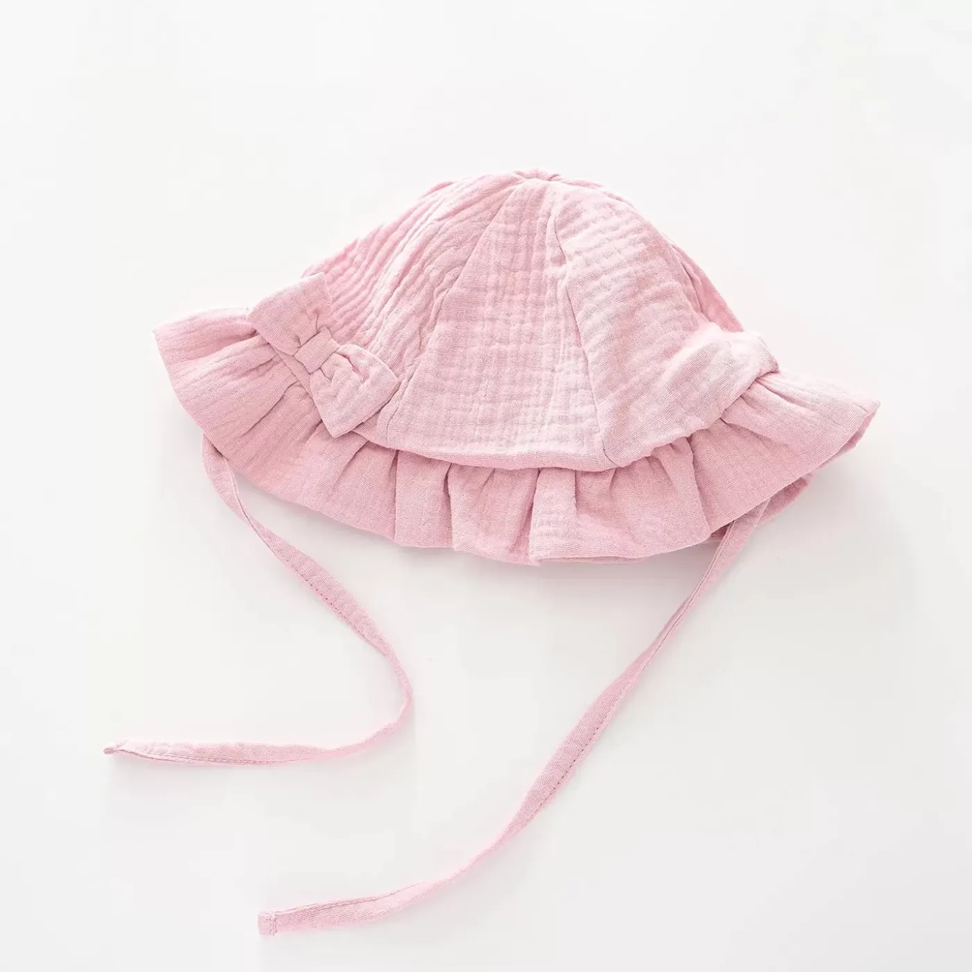 Ollies Place Pink Cheesecloth Sun Hat< 6-12M | Hats & Beanies