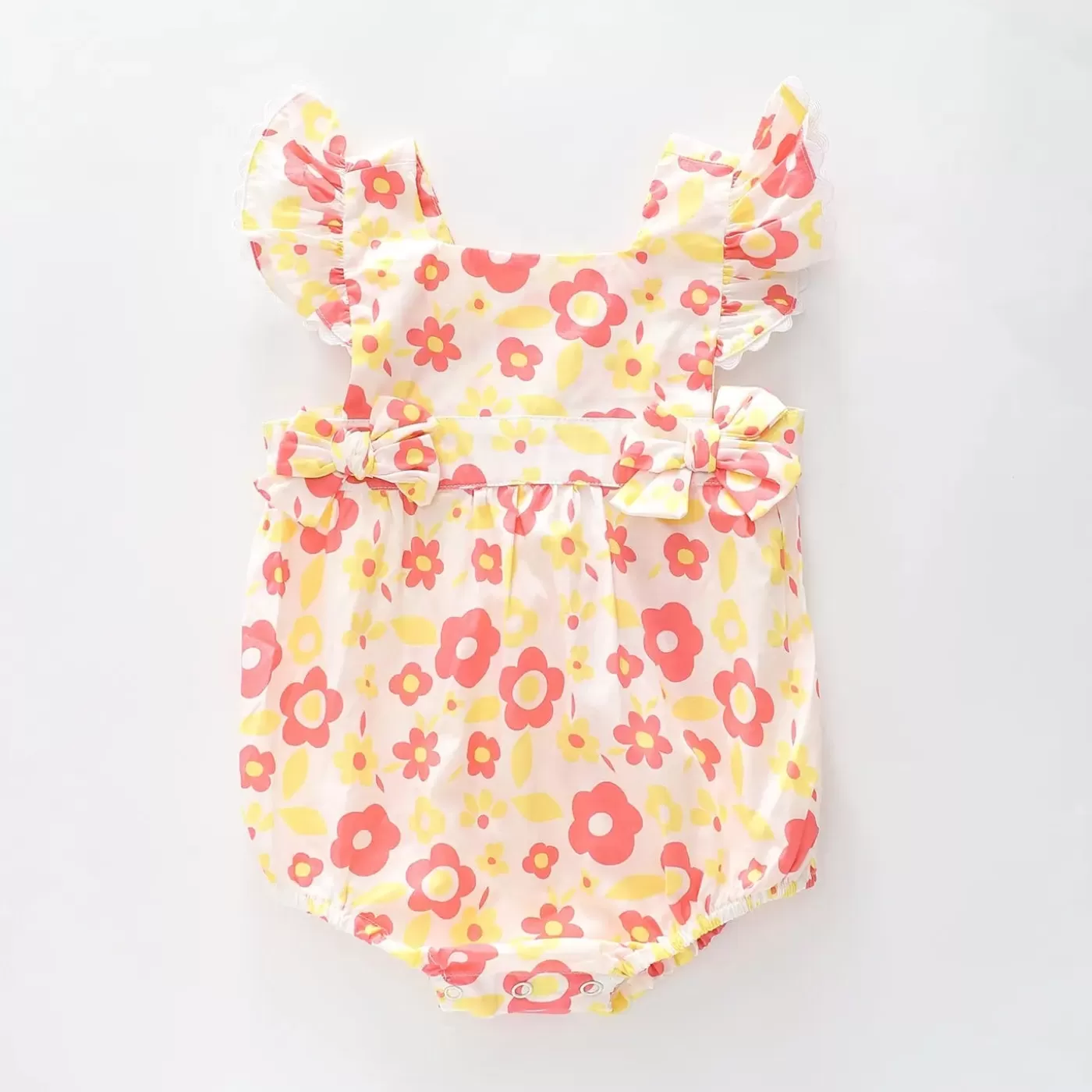 Ollies Place Pink Flower Sunsuit< Overalls & Sets