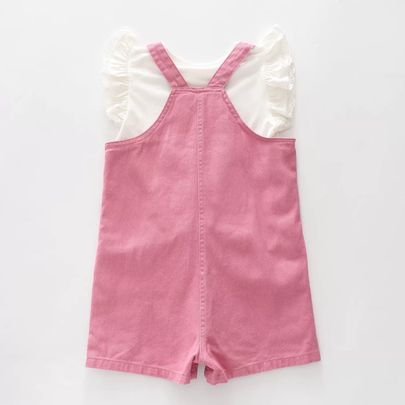 Ollies Place Pink Pocket Overalls< Overalls & Jumpsuits