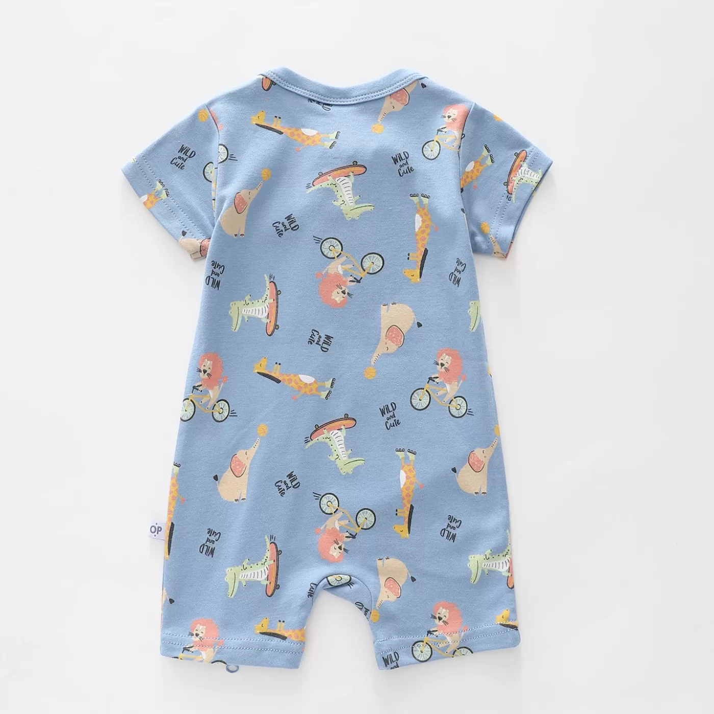 Ollies Place Play Buddies Zip-up Romper<BOY Rompers