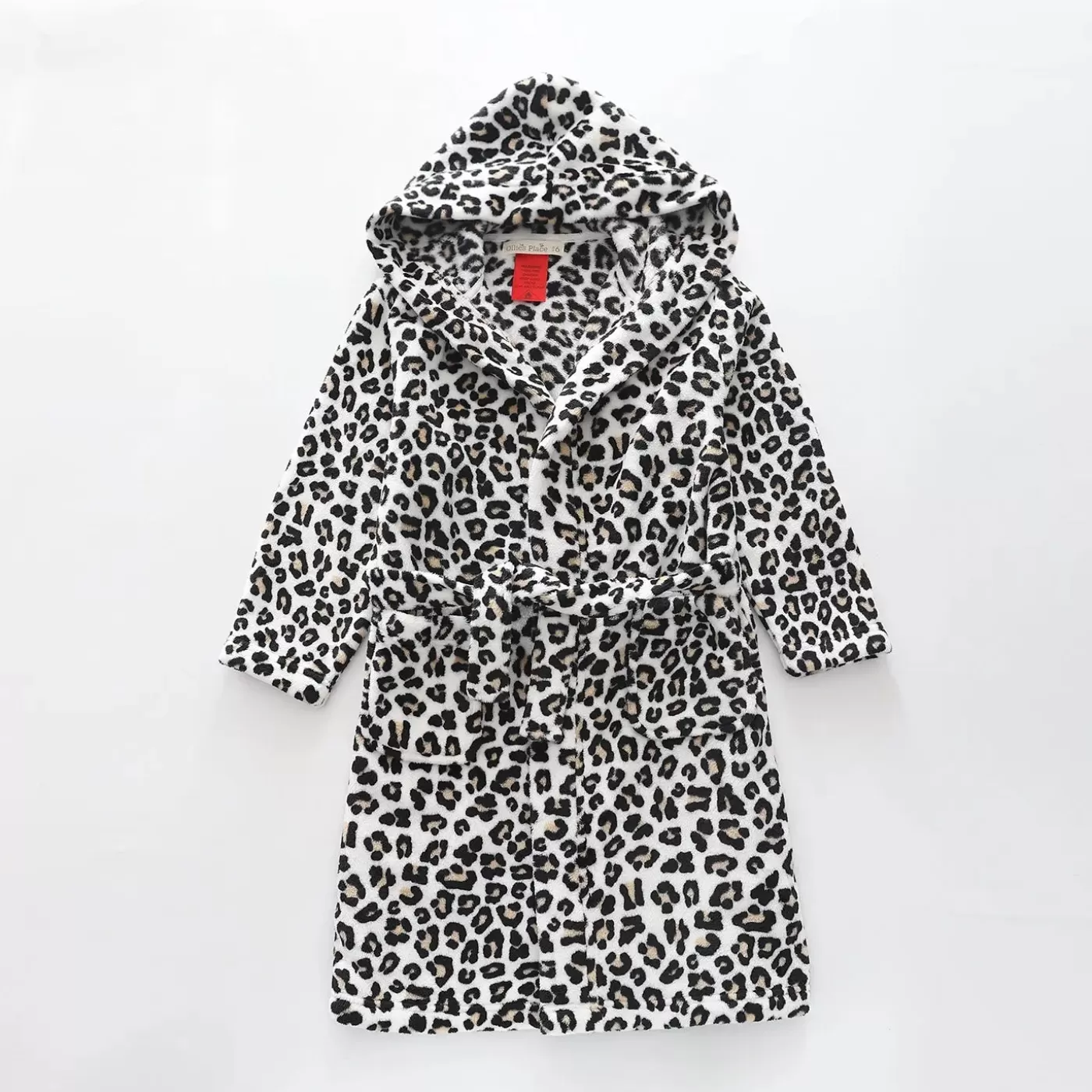 Ollies Place Plush Leopard, Girls Dressing Gown< Jackets & Outerwear