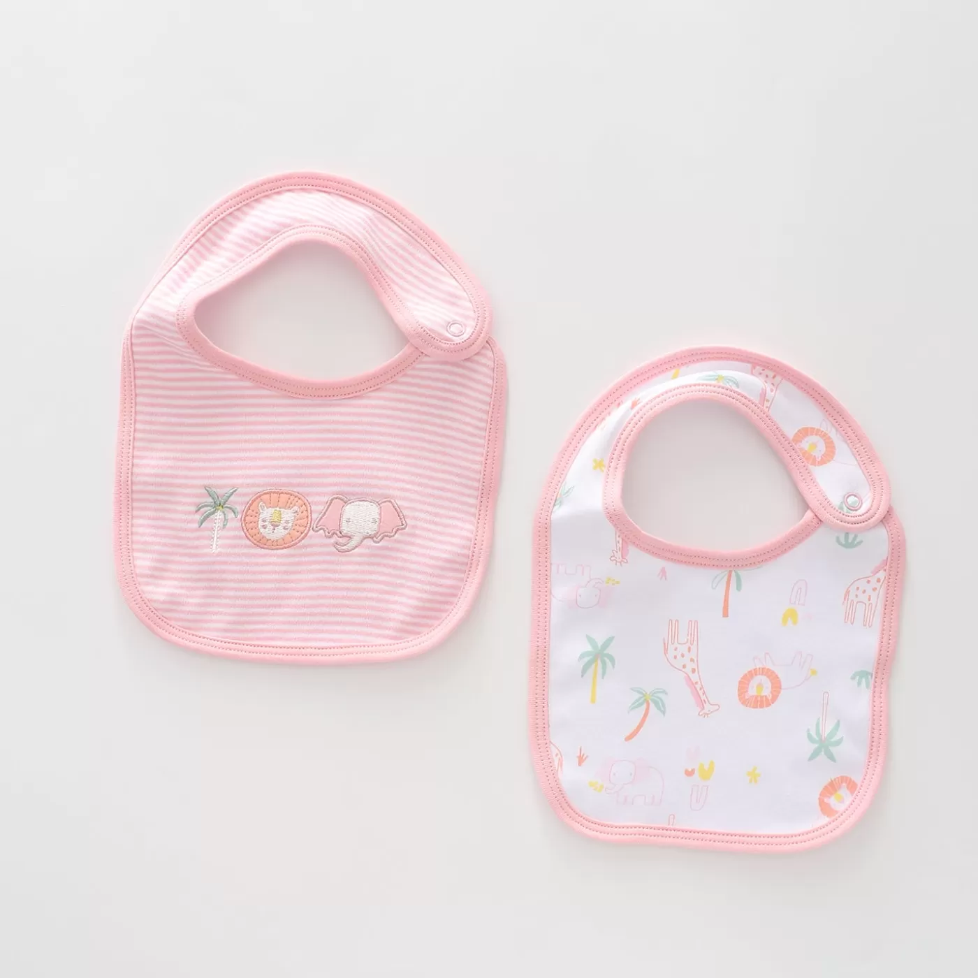 Ollies Place Prem Baby Girls, Little Friends Bib Set< Prem | All Accessories