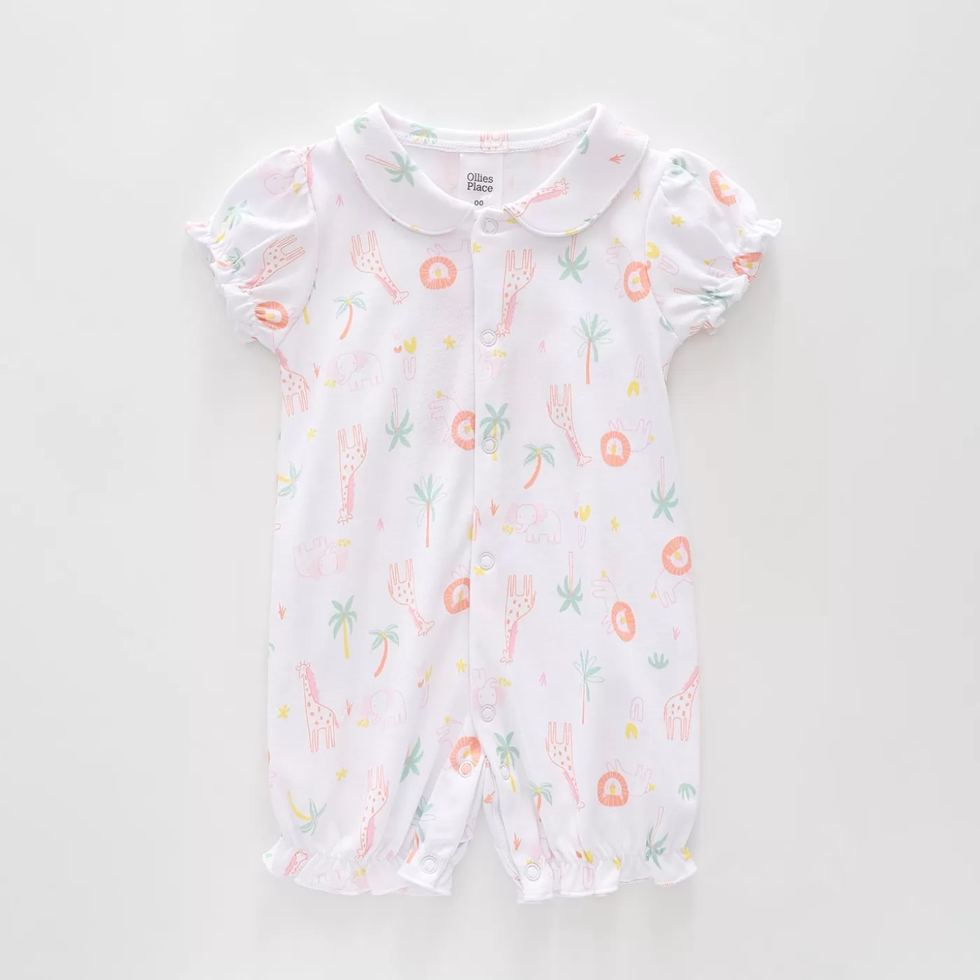 Ollies Place Prem Baby Girls, Little Friends Romper< Rompers