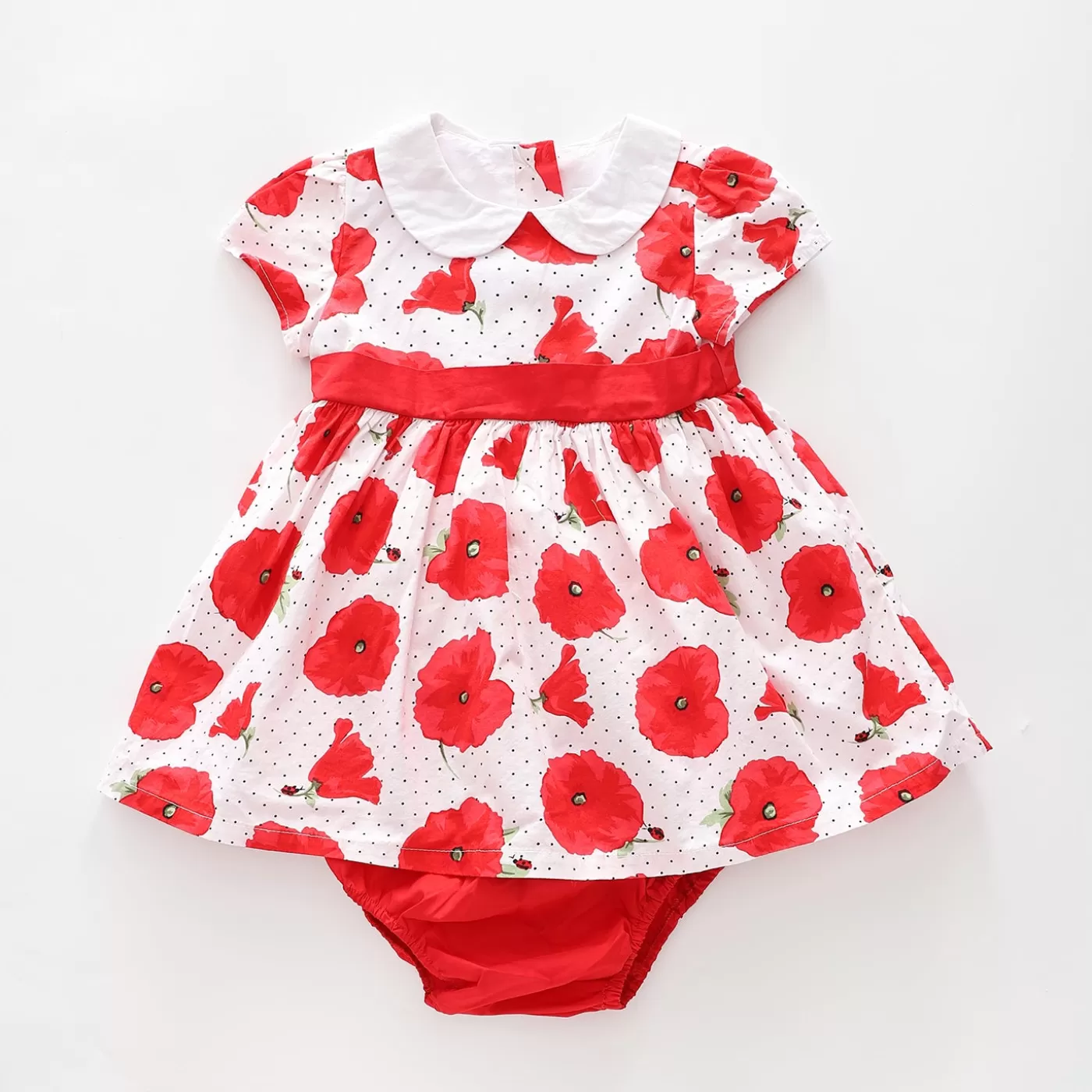 Ollies Place Pretty Poppy Dress Set< Dresses