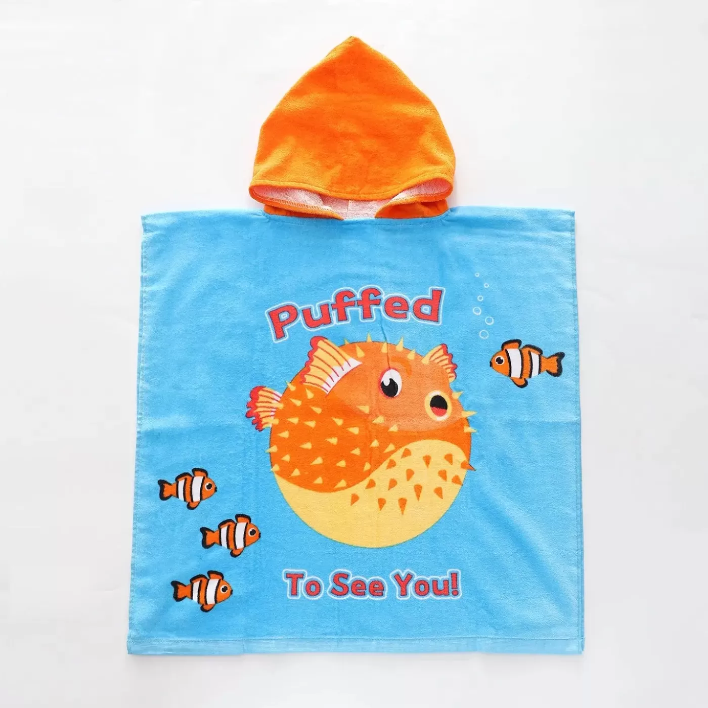 Ollies Place Puffed To See You Kids Poncho Towel<BOY Swimwear