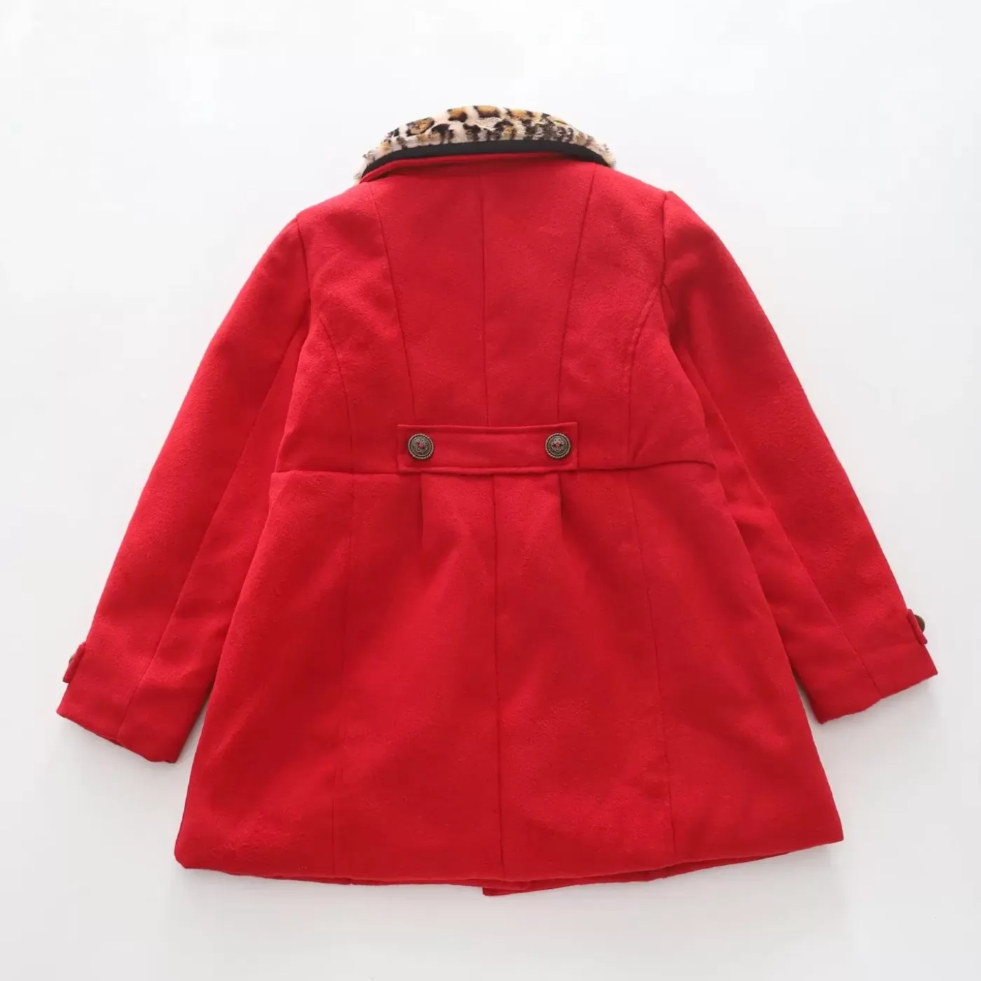 Ollies Place Racing Red, Junior Girls Peacoat< Jackets & Outerwear