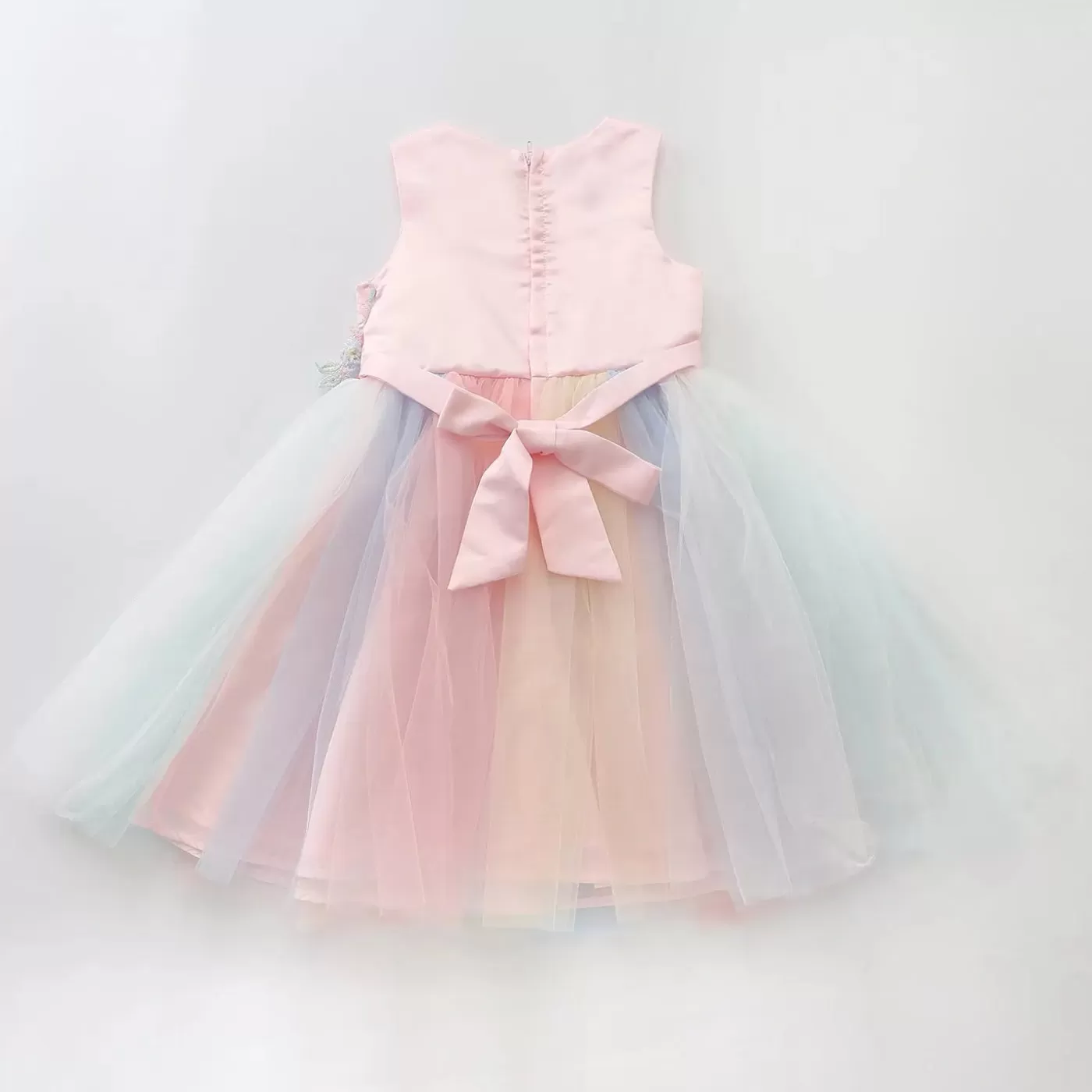 Ollies Place Rainbow Tulle Garden Dress< 3-6M | 12-18M