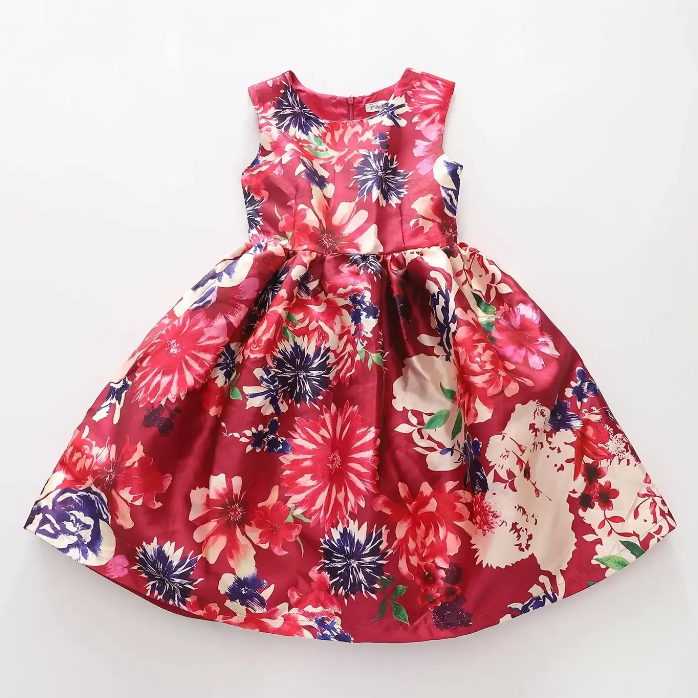 Ollies Place Red Florals Dress< 6 Year | 7 Year