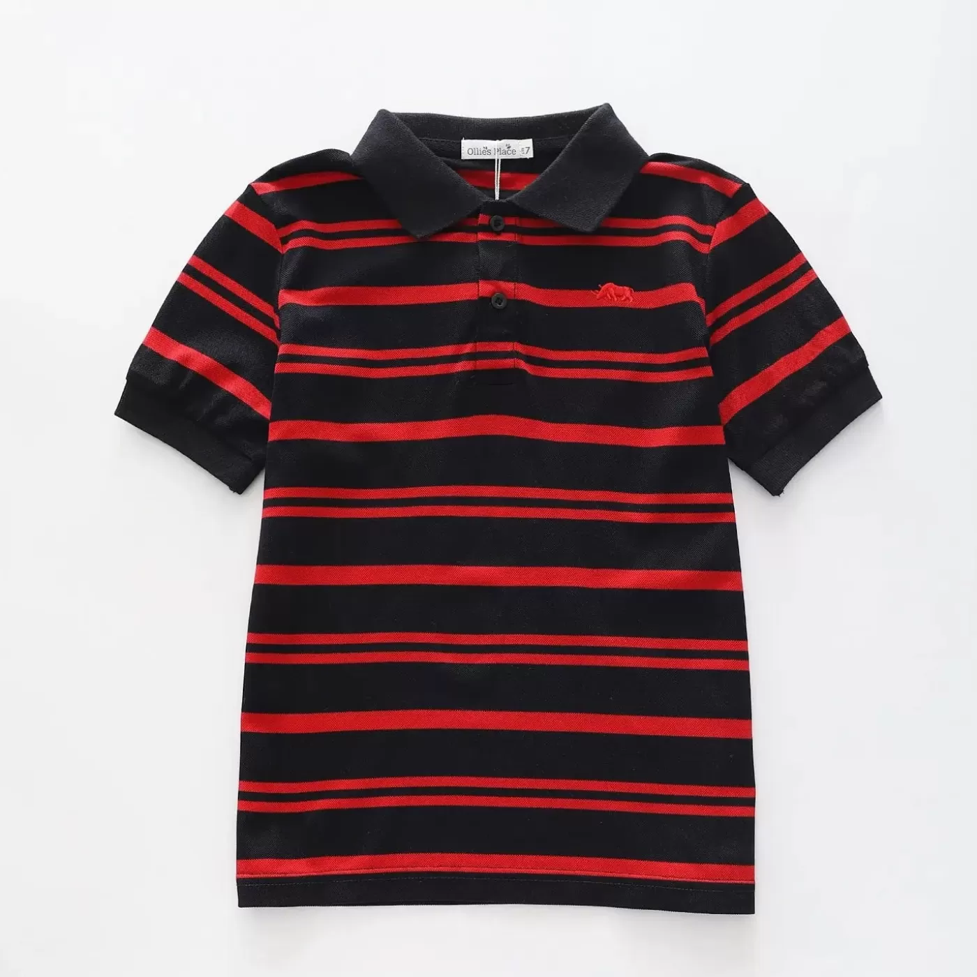 Ollies Place Red Stripes, Boys Polo Shirt<BOY T-Shirts, Tops & Polos | 6 Year