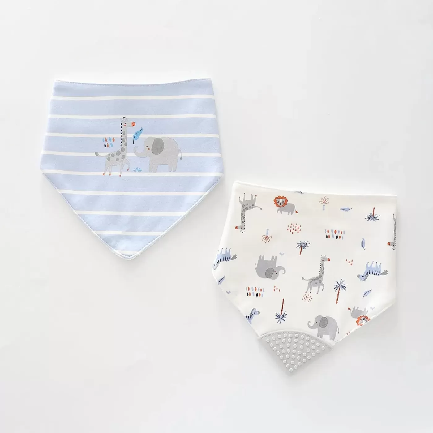 Ollies Place Safari Blues 2pc Bandana Bib Set<BOY Accessories