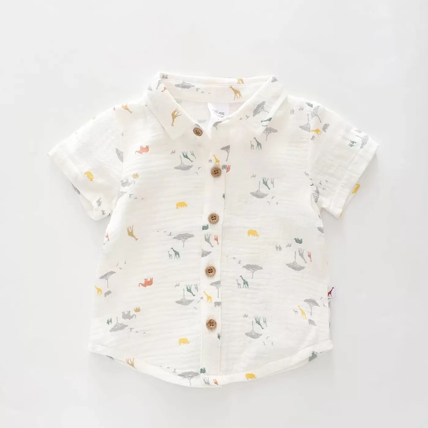 Ollies Place Safari Cheesecloth Shirt<BOY Tops & T-Shirts