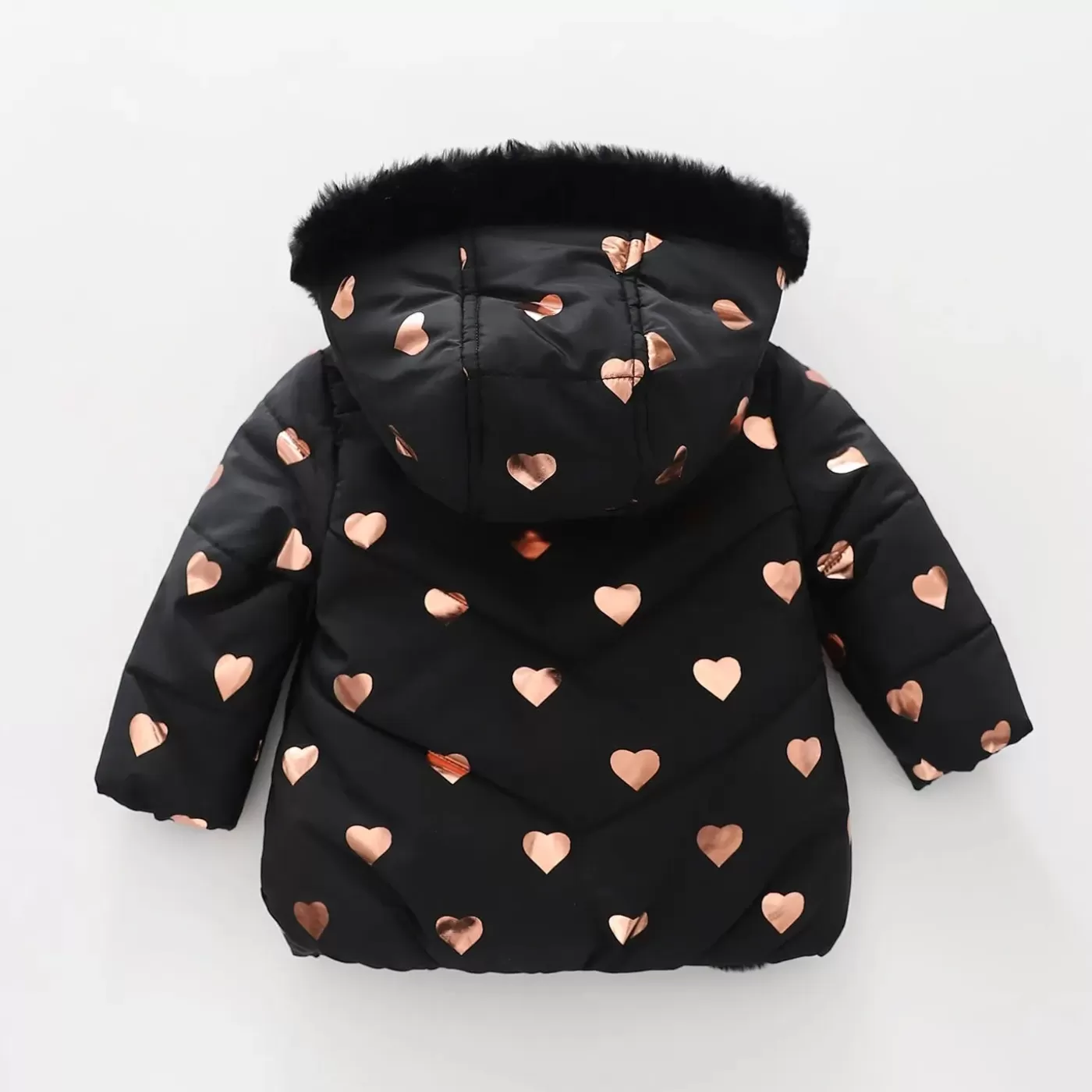 Ollies Place Shimmer Hearts, Infant Girls Puffer Jacket< Jackets & Outerwear