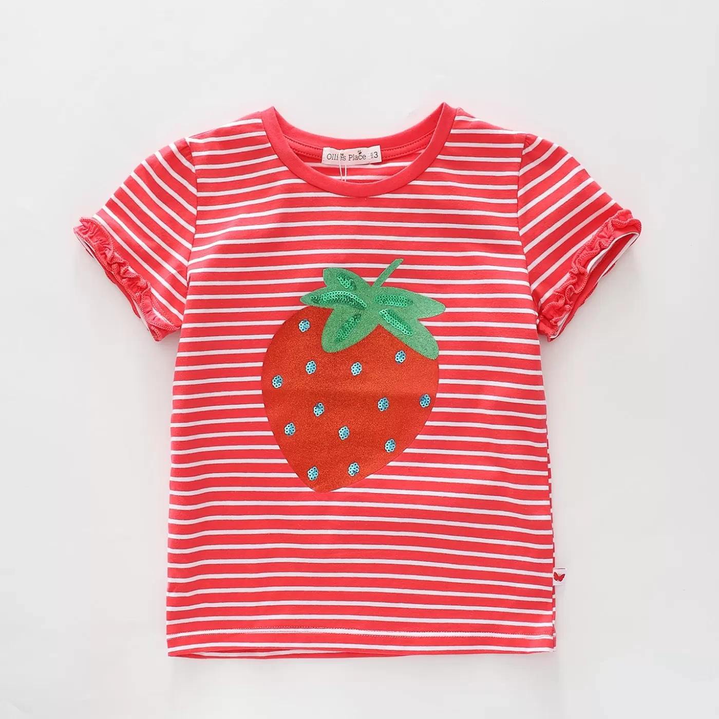 Ollies Place Strawberry Stripes Tee< T-Shirts & Tops