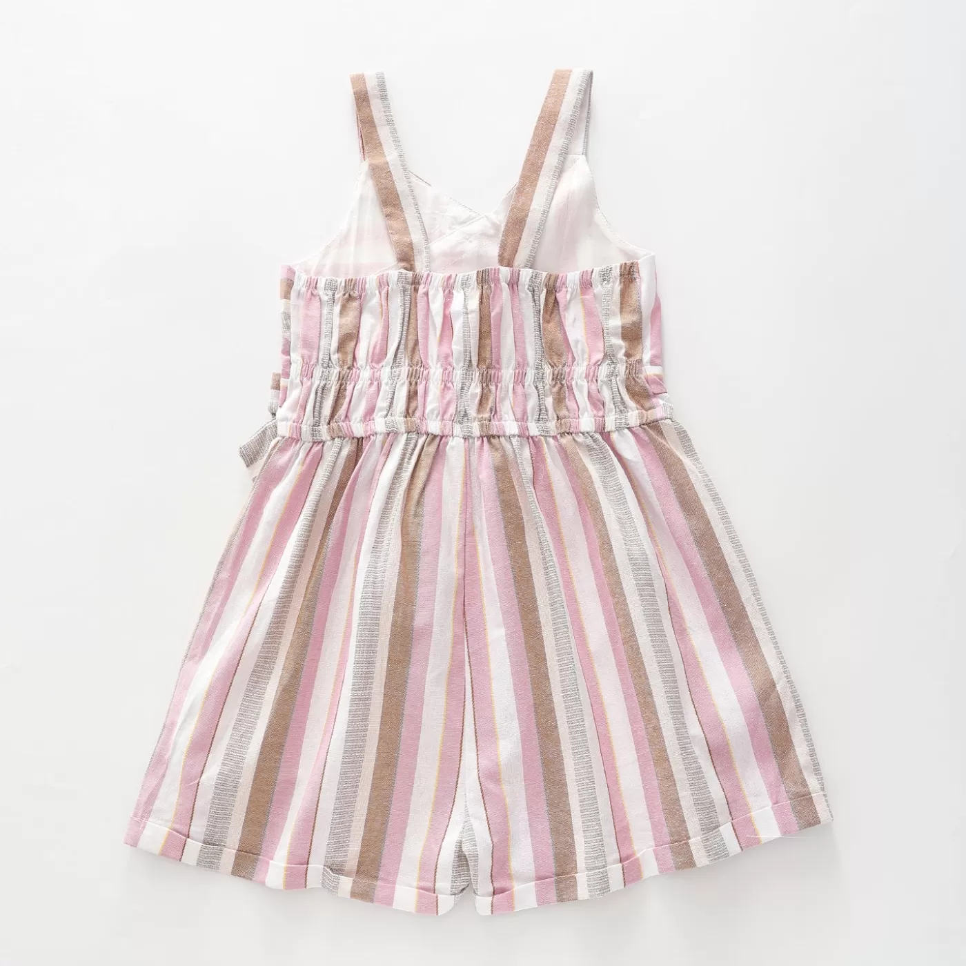 Ollies Place Striped Bow Playsuit< Overalls & Jumpsuits