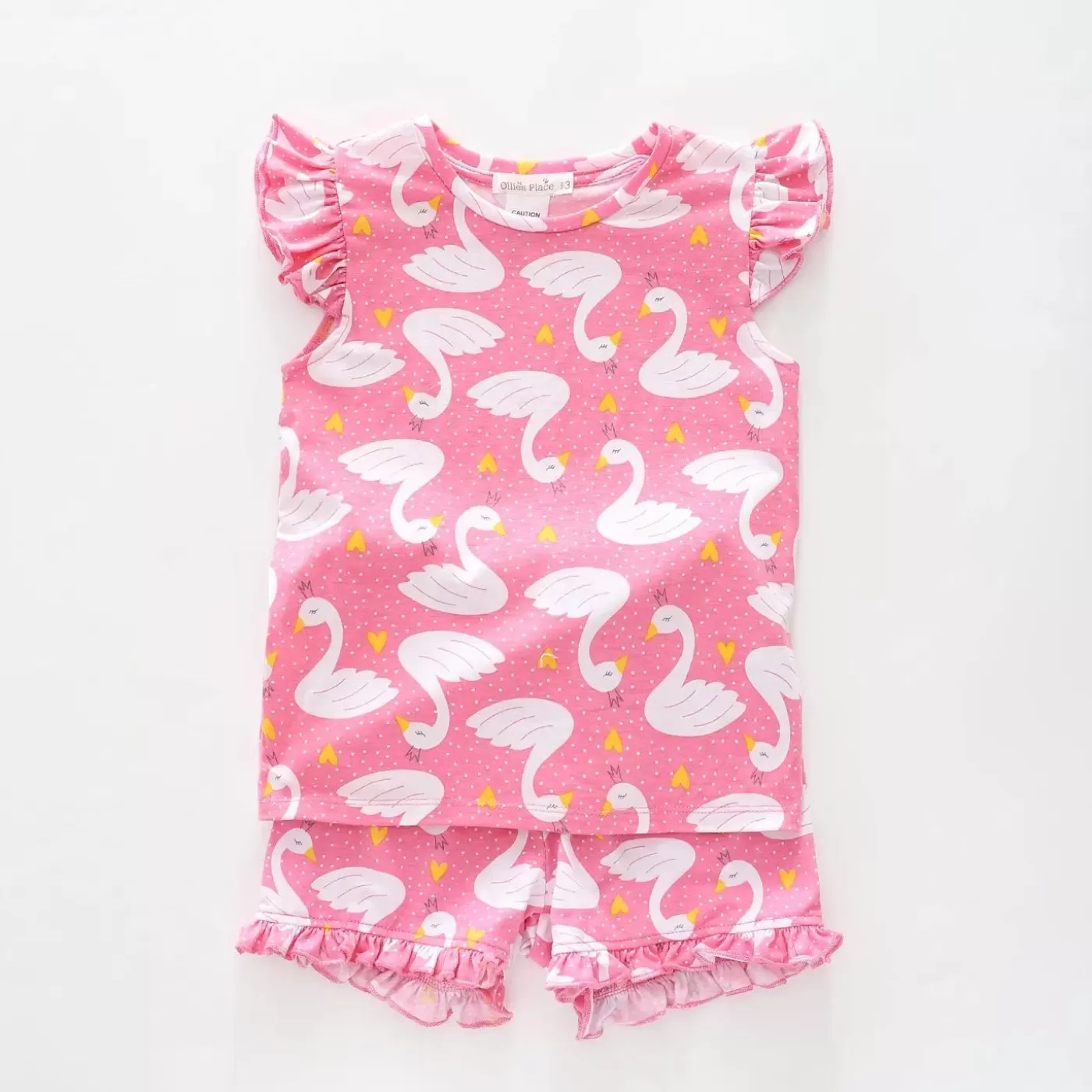 Ollies Place Swan Pyjama Set< Sleepwear | 1 Year