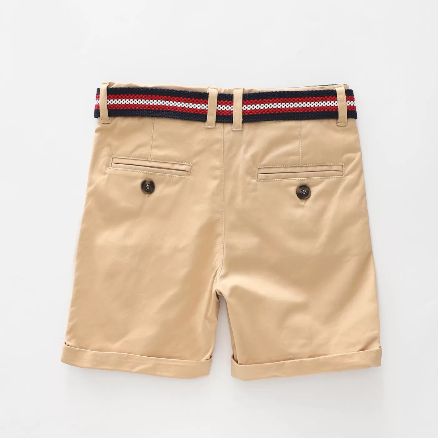 Ollies Place Tan Belted Chino Shorts<BOY Shorts