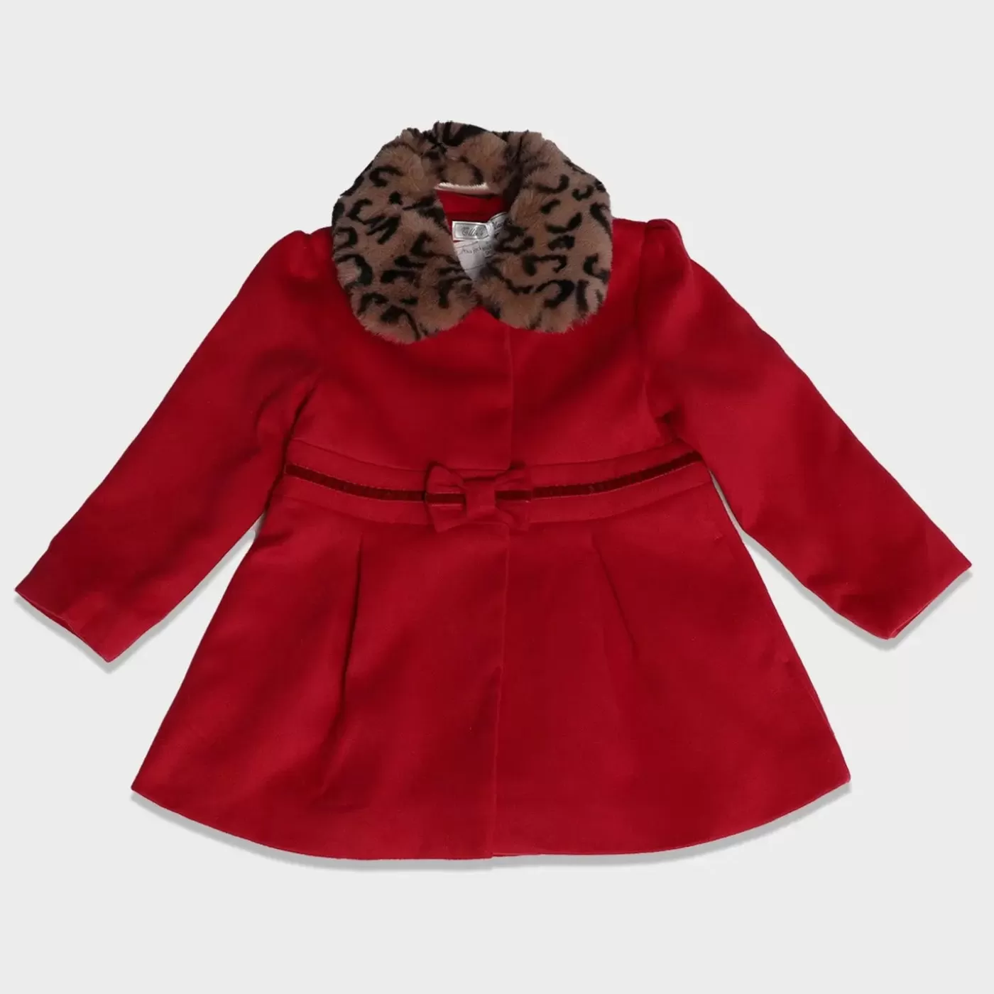 Ollies Place Tiffany Red Jacket with Faux Fur Collar - Toddler Girl< Jackets & Outerwear