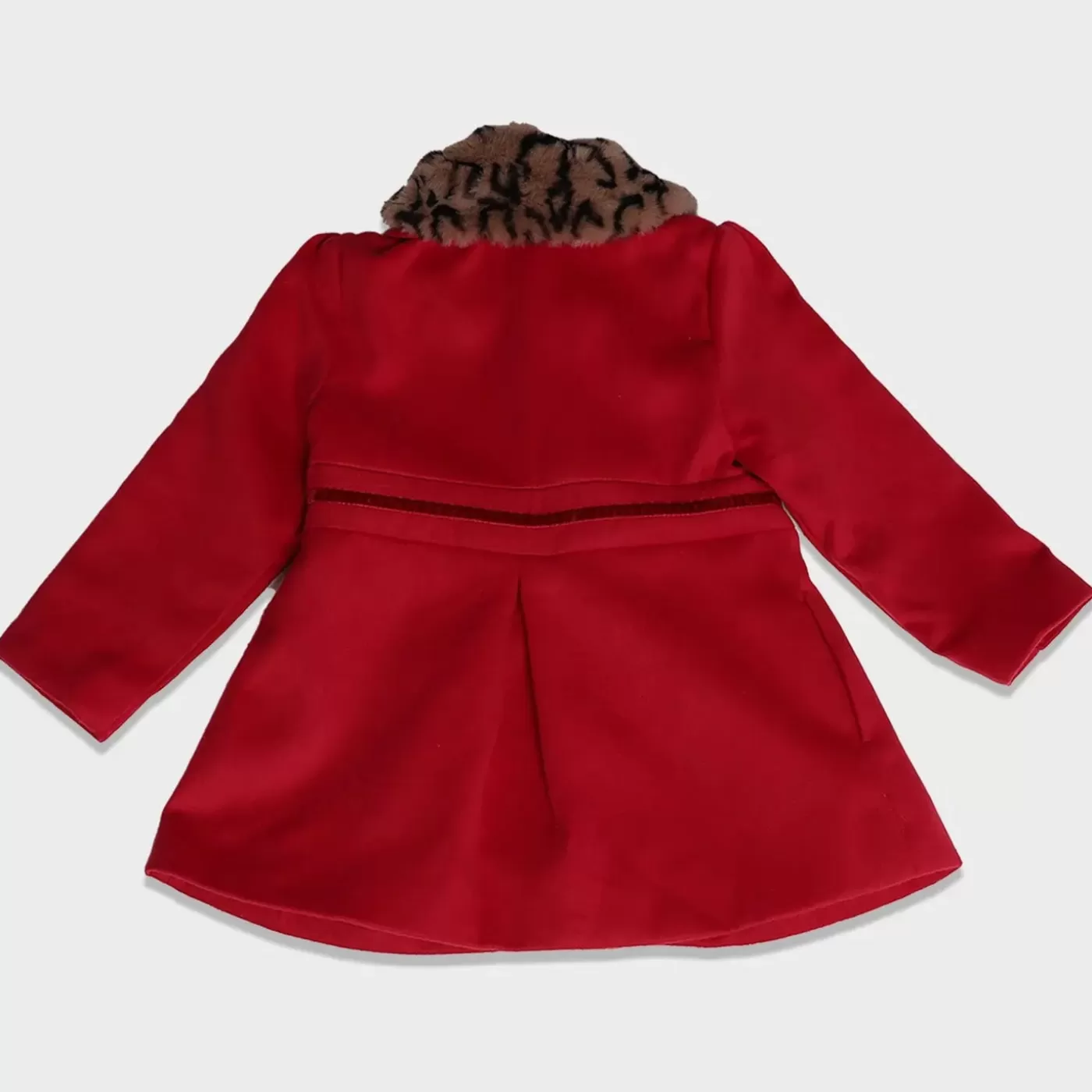 Ollies Place Tiffany Red Jacket with Faux Fur Collar - Toddler Girl< Jackets & Outerwear