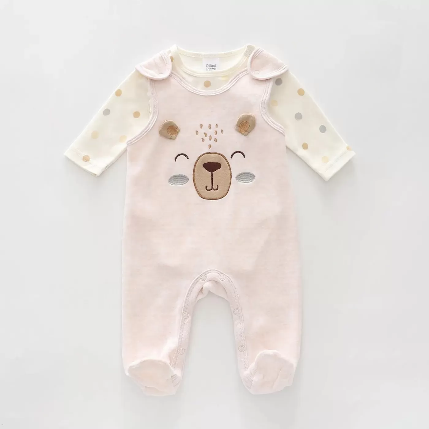 Ollies Place Tiny Bear, Baby Overalls Set< Overalls & Sets