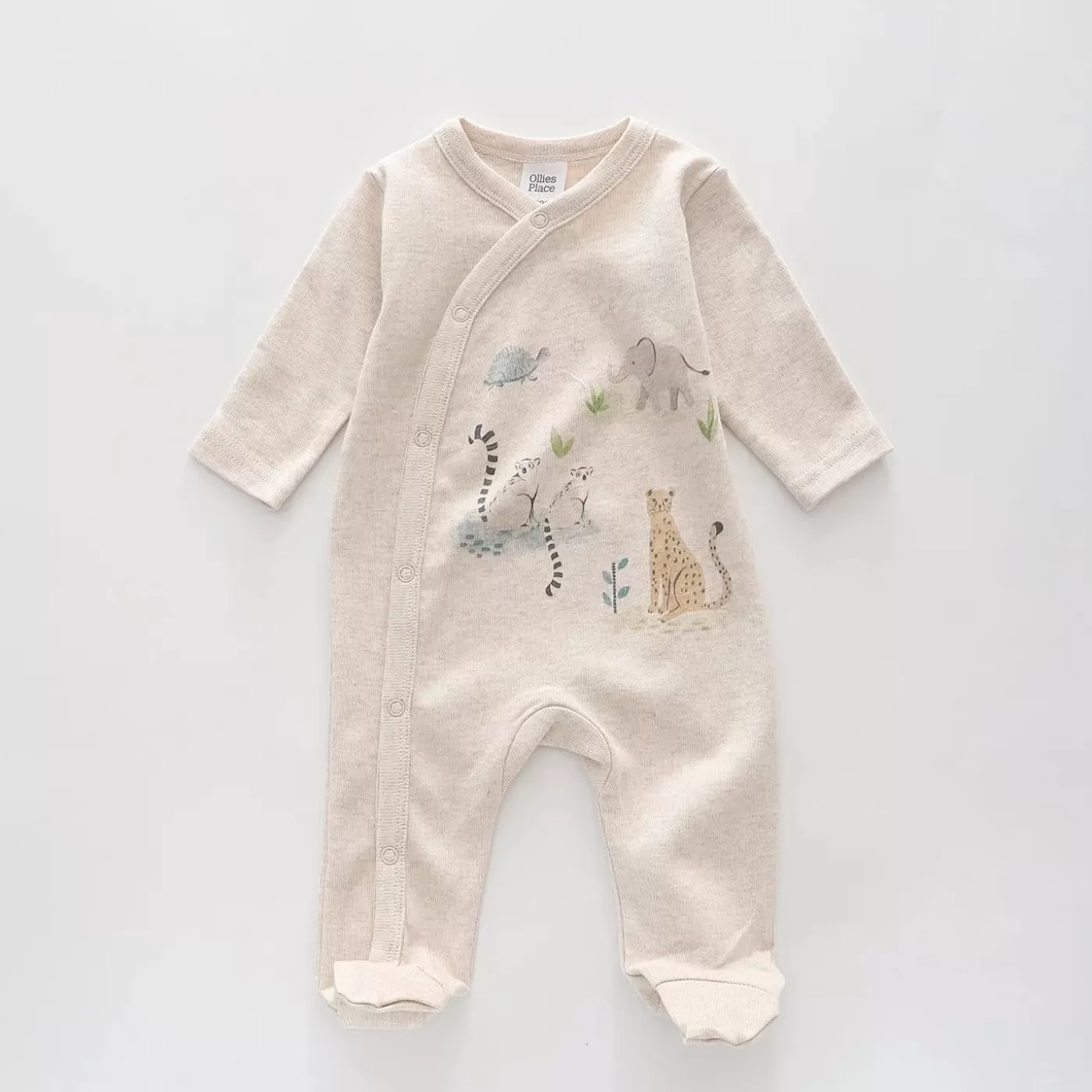 Ollies Place Tiny Safari, Baby Romper< Rompers | 3-6M