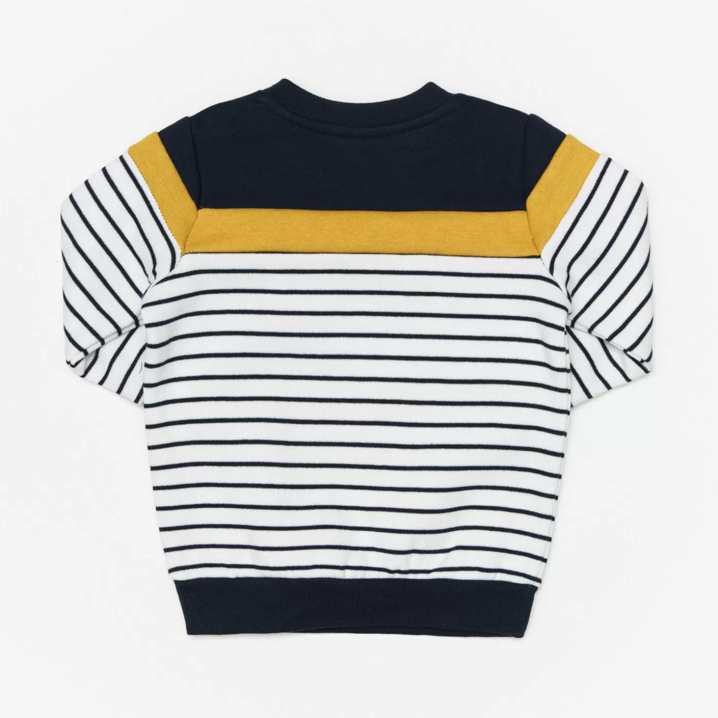 Ollies Place Varsity Kid Navy Striped Sweater Top - Toddler Boy<BOY Sweaters & Hoodies