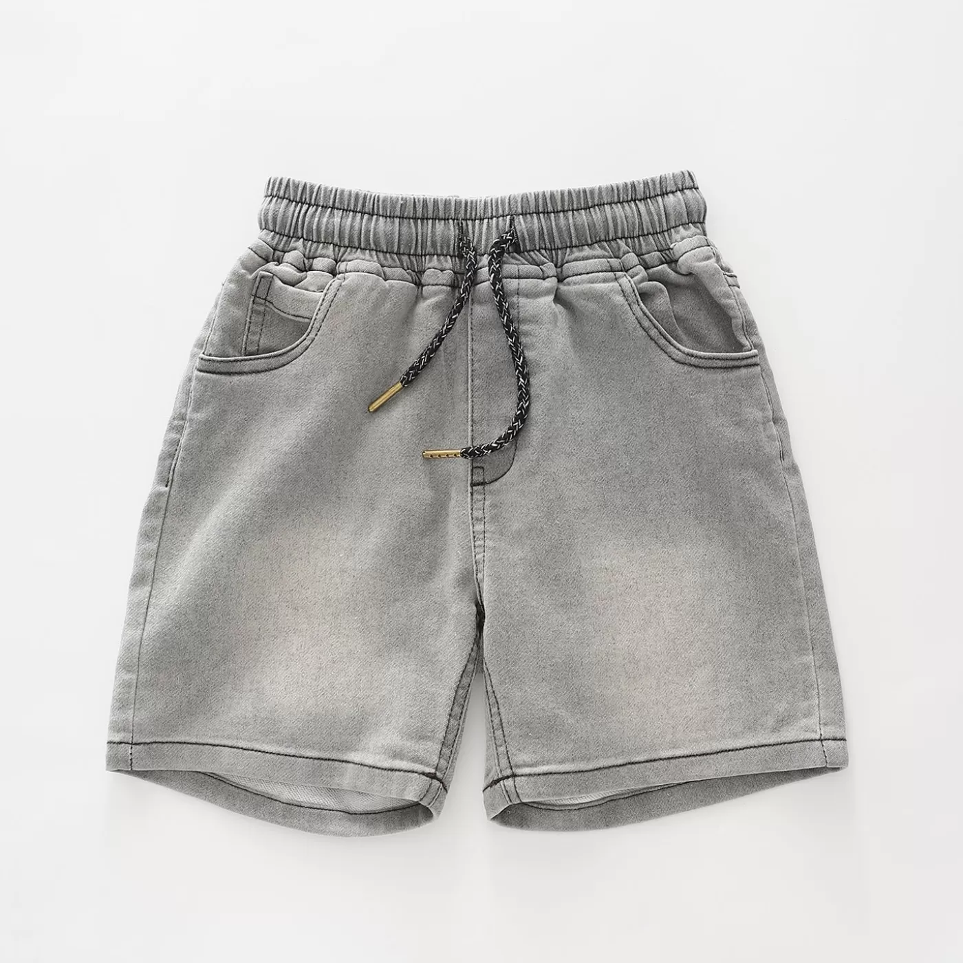 Ollies Place Washed Grey Denim Shorts<BOY Shorts