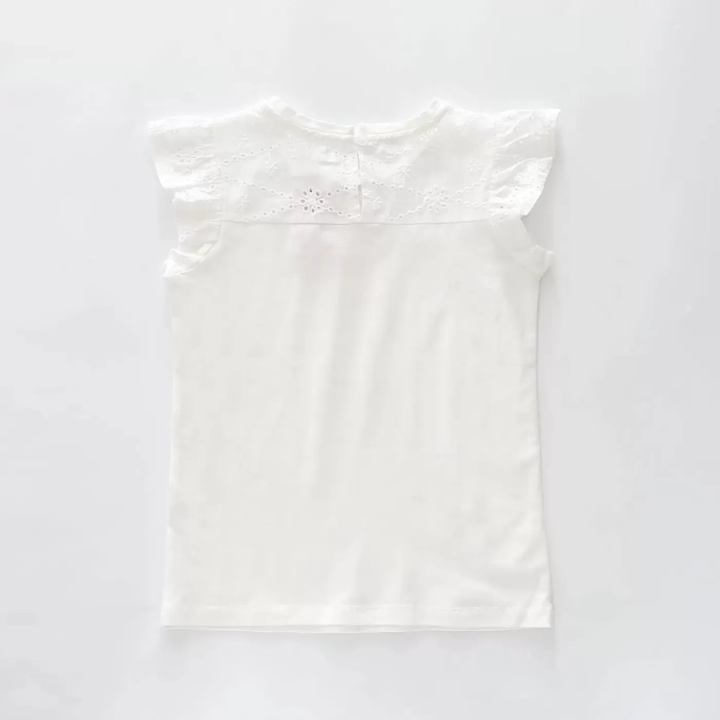 Ollies Place White Broderie Detail Top< T-Shirts & Tops | 10 Year