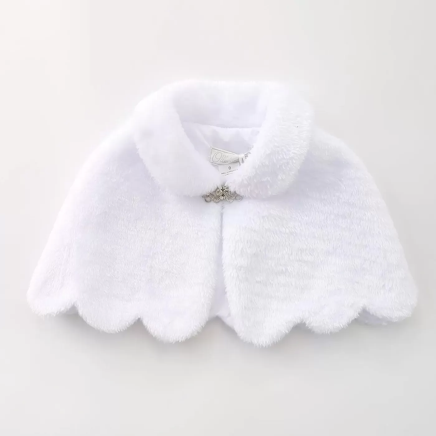 Ollies Place White Faux Fur Stole Cape< Party & Formal | Party & Formal