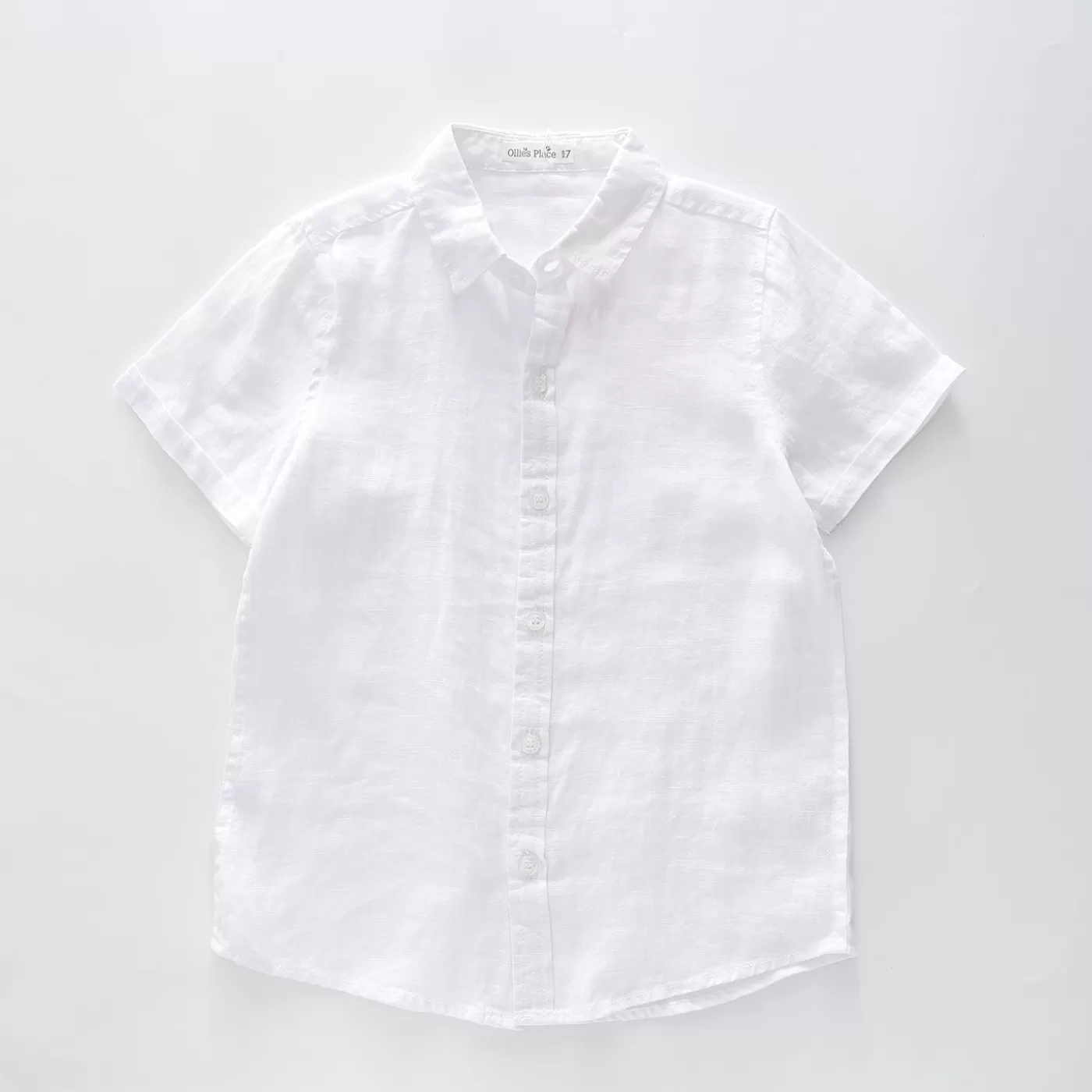 Ollies Place 100% White Linen Shirt<BOY Shirts | 6 Year